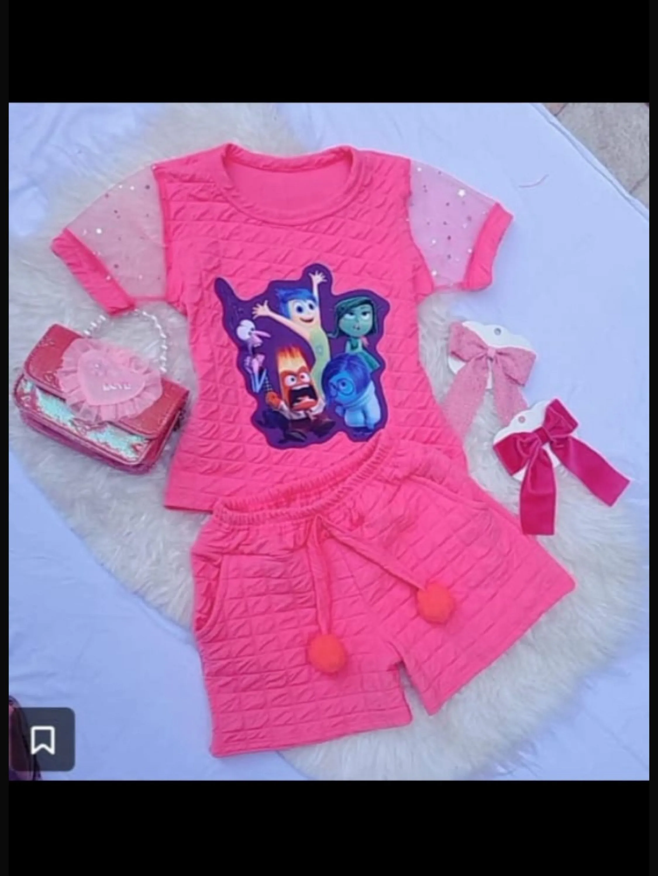 Conjunto  infantil tecido matelassê