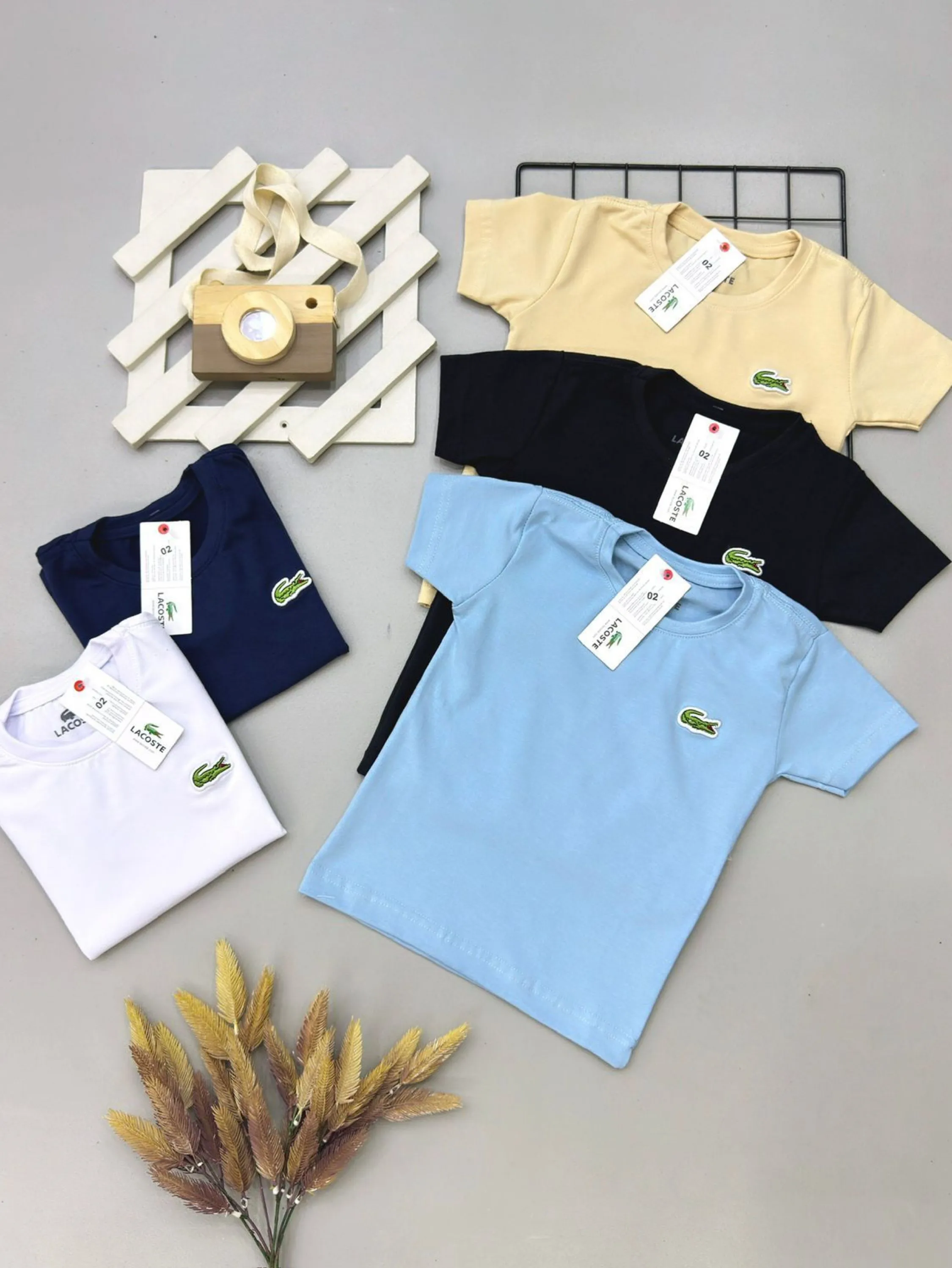 Camiseta Lacoste manga curta infantil/juvenil