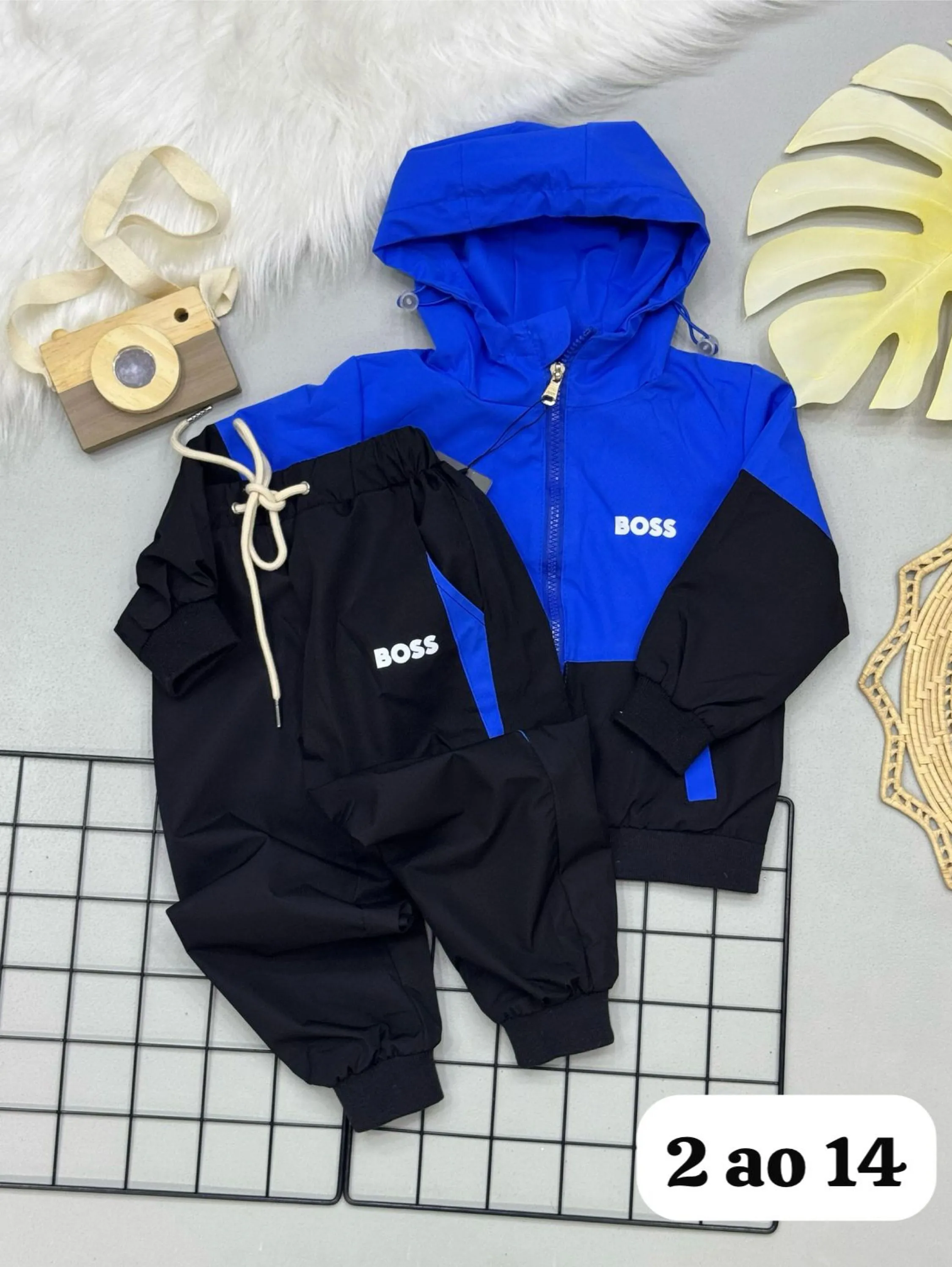 Conjunto Boss tactel infantil/juvenil