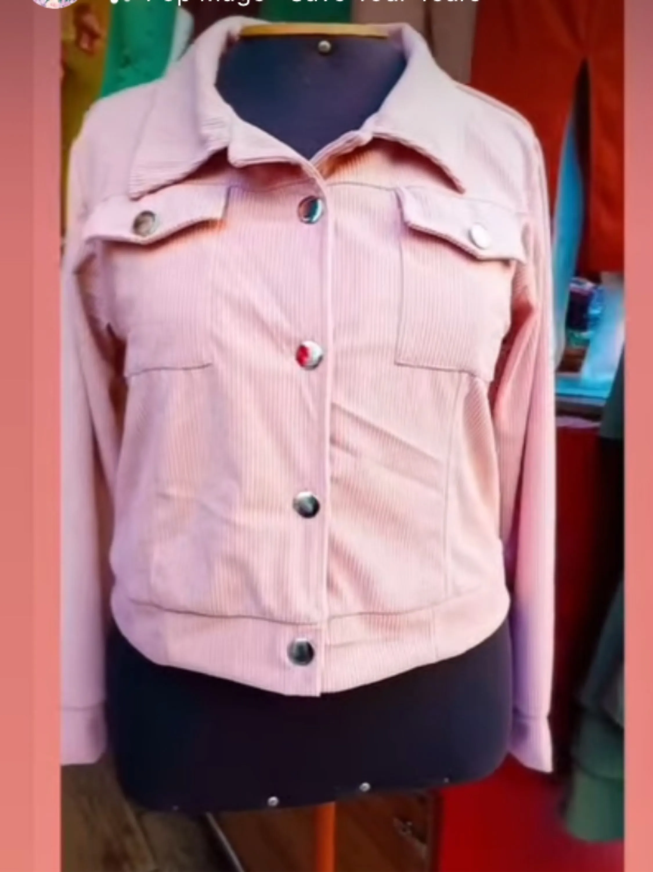 Jaquetinha cotelê plus size