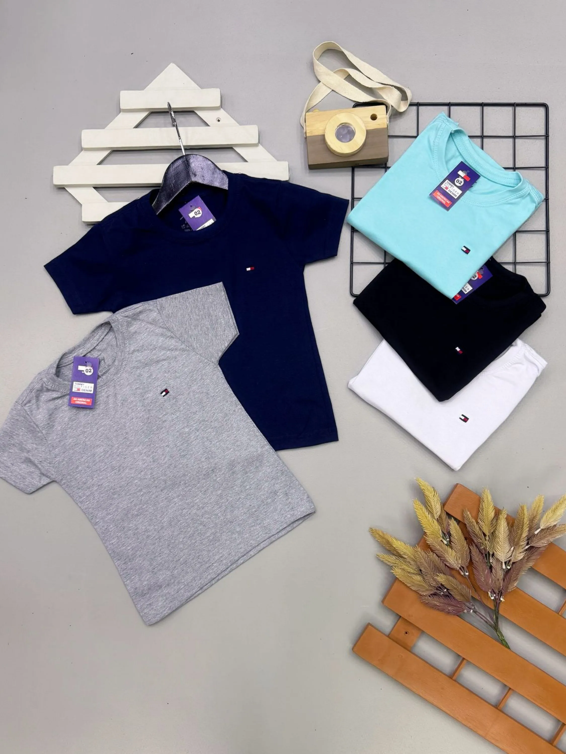 Camiseta tommy Infabtil/juvenil 100%algodao