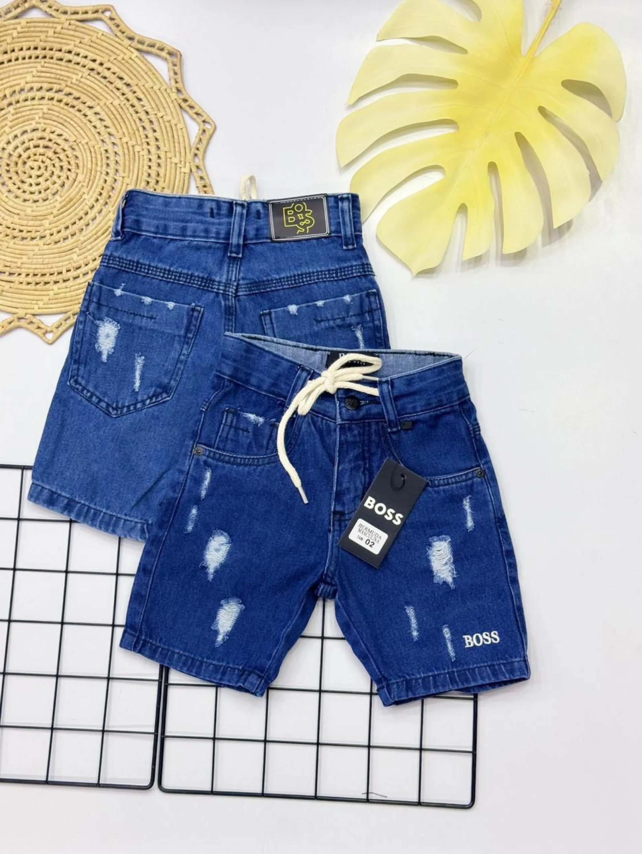 Bermuda jeans Boss infantil /juvenil