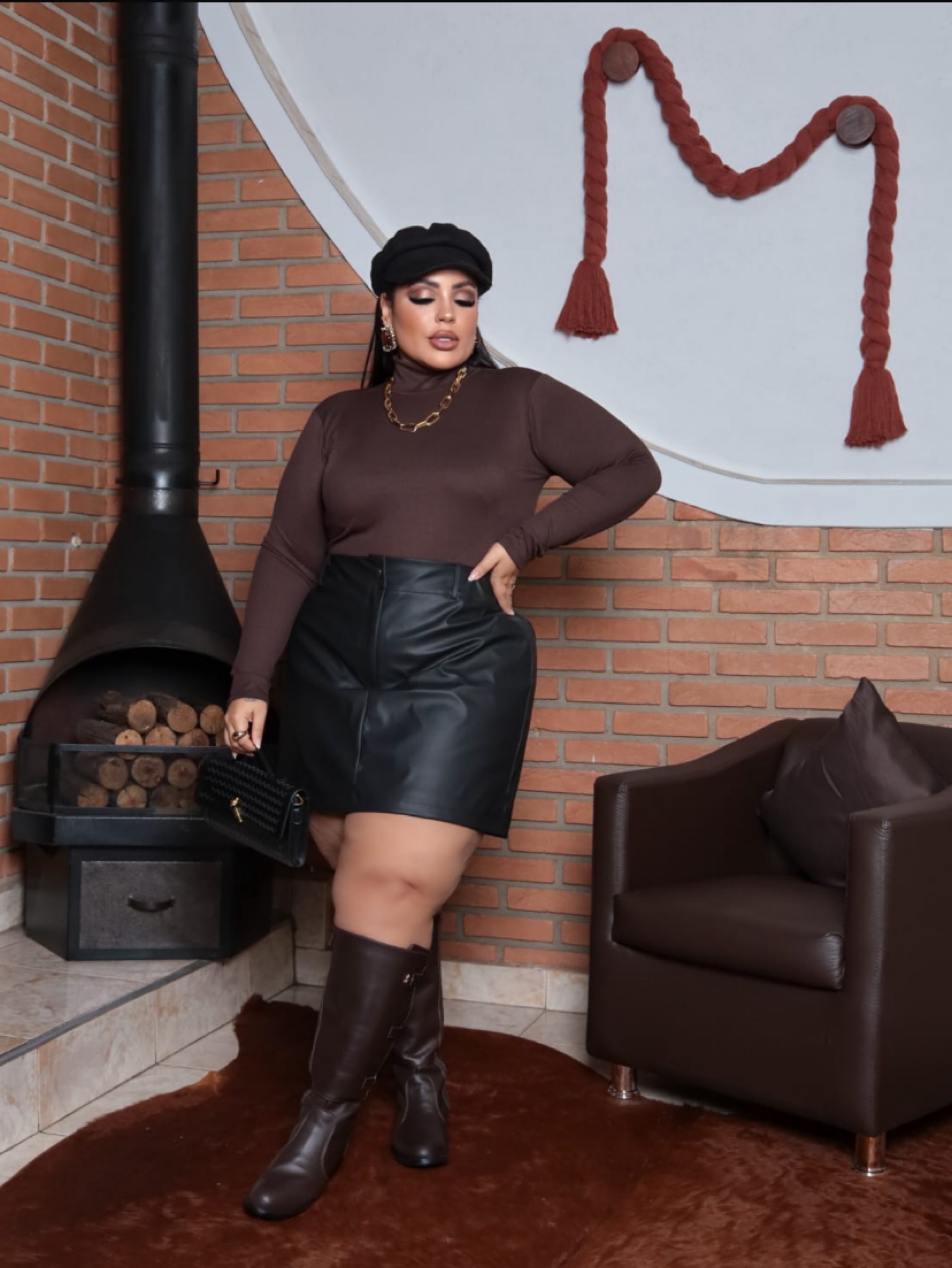 Shorts saia Caroline plus size