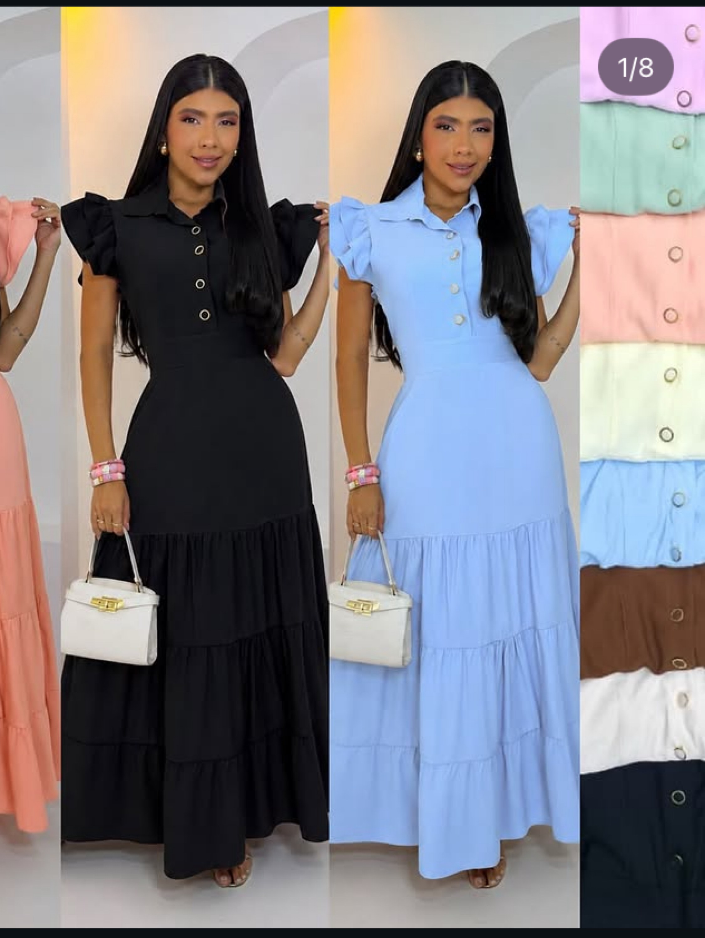 Vestido longo 3 marias