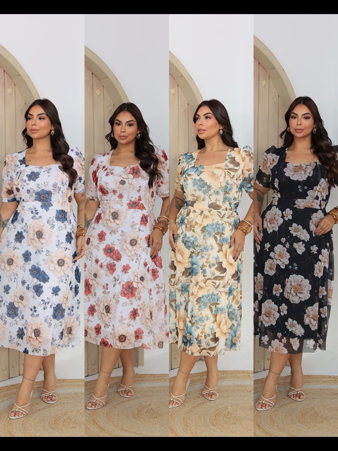 Vestido longo Plus size