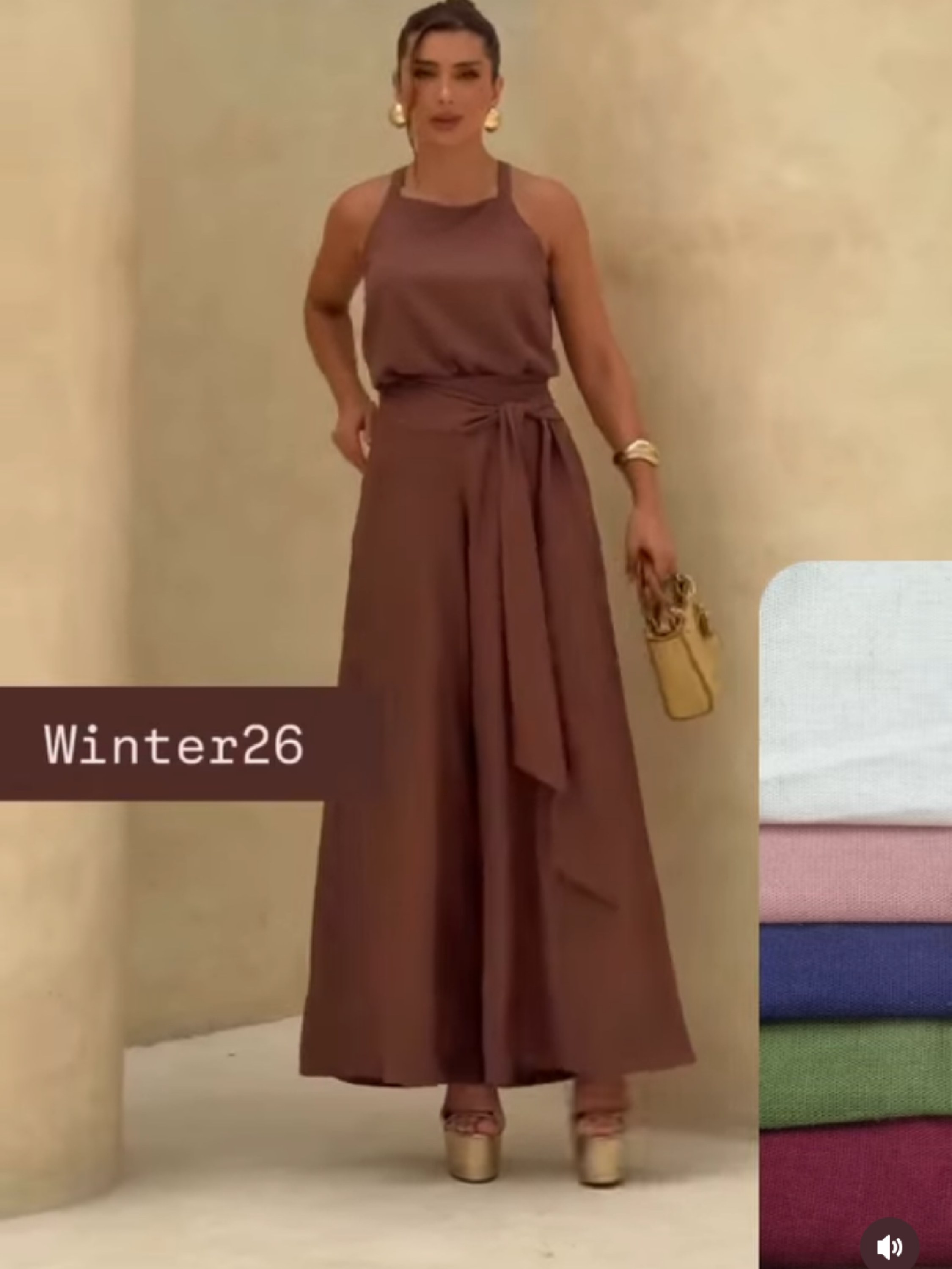 Conjunto Pantalona e blusa básica