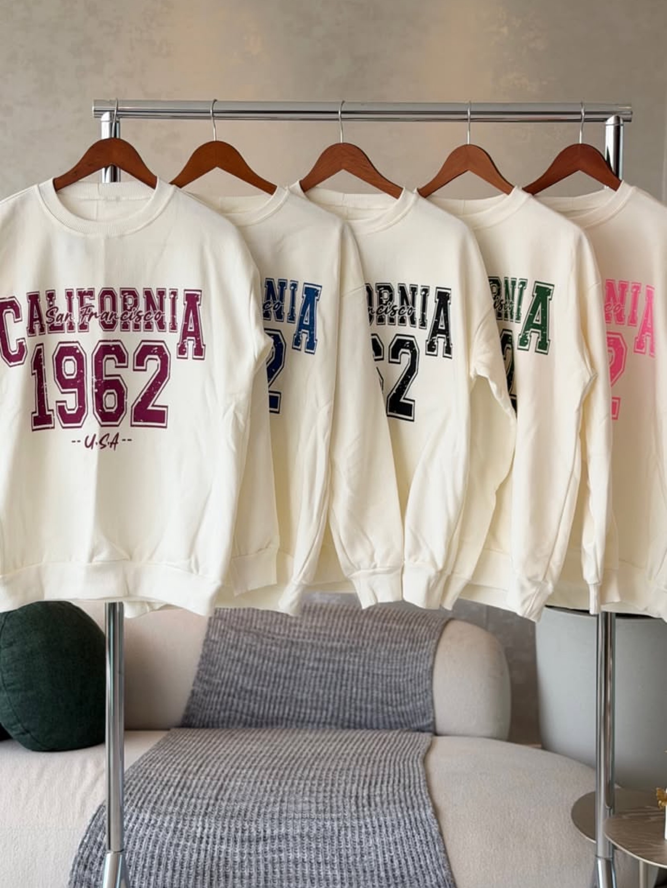 Blusa de moletom flanelada Califórnia