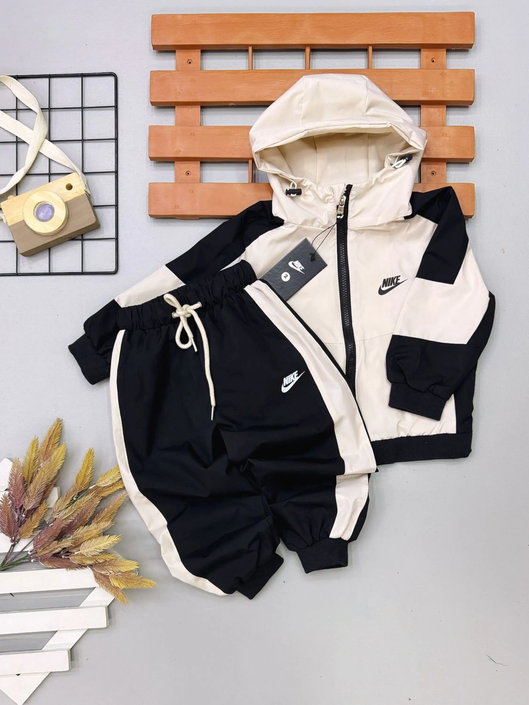 Conjunto de tactel Nike infantil/juvenil