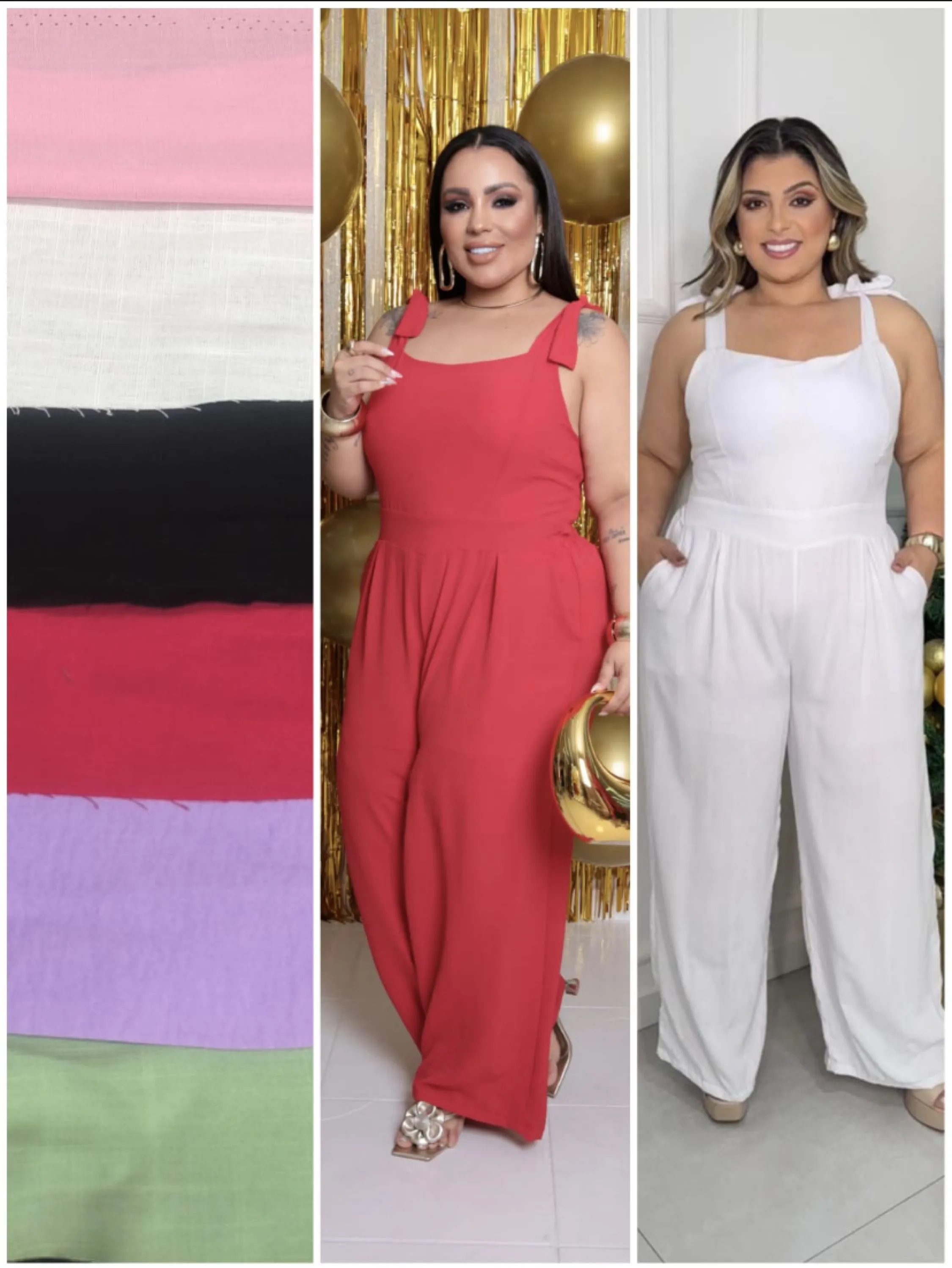 Macacão Pantalona Luiza Plus size