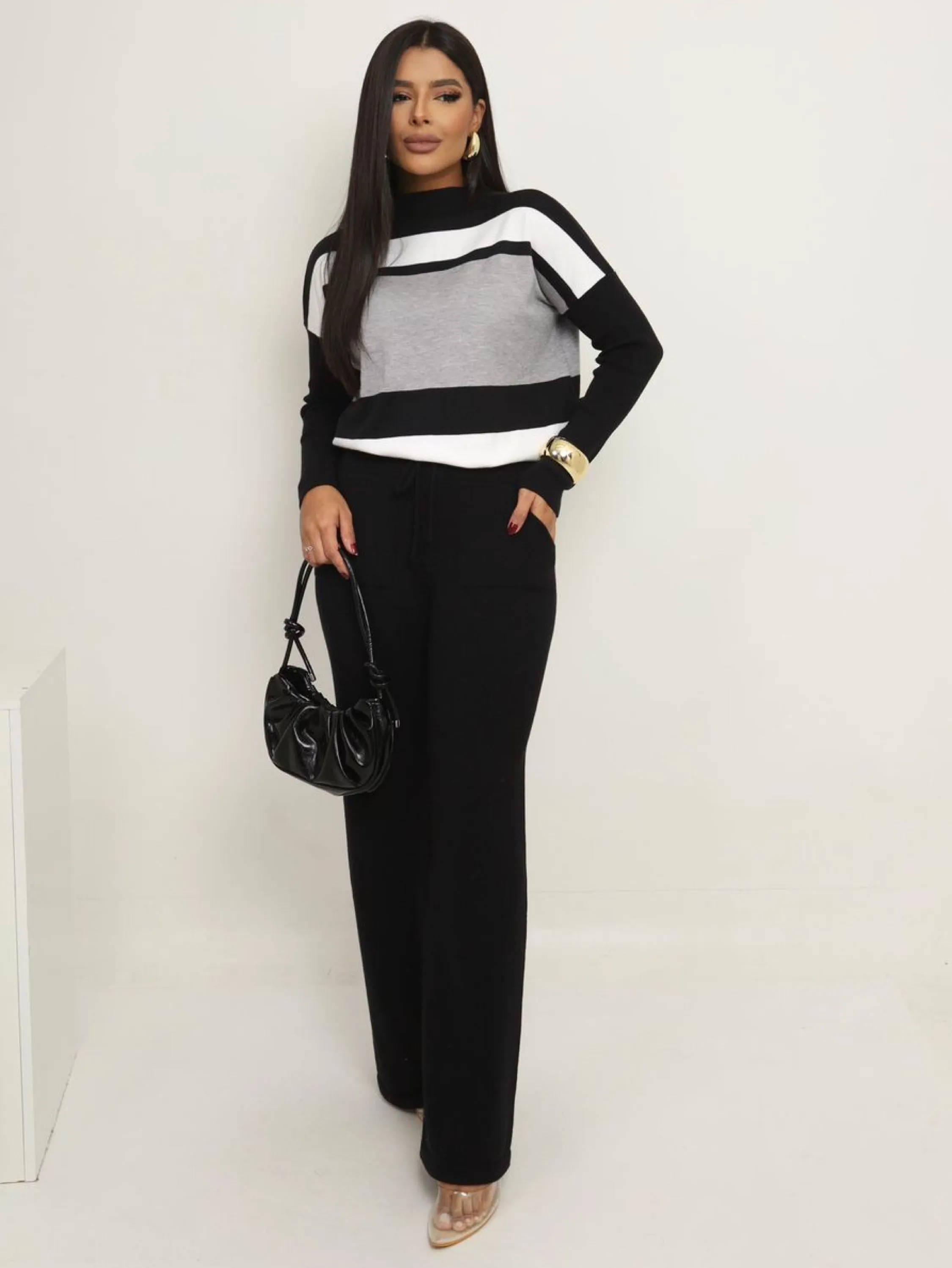 Blusa Max listrada fio modal