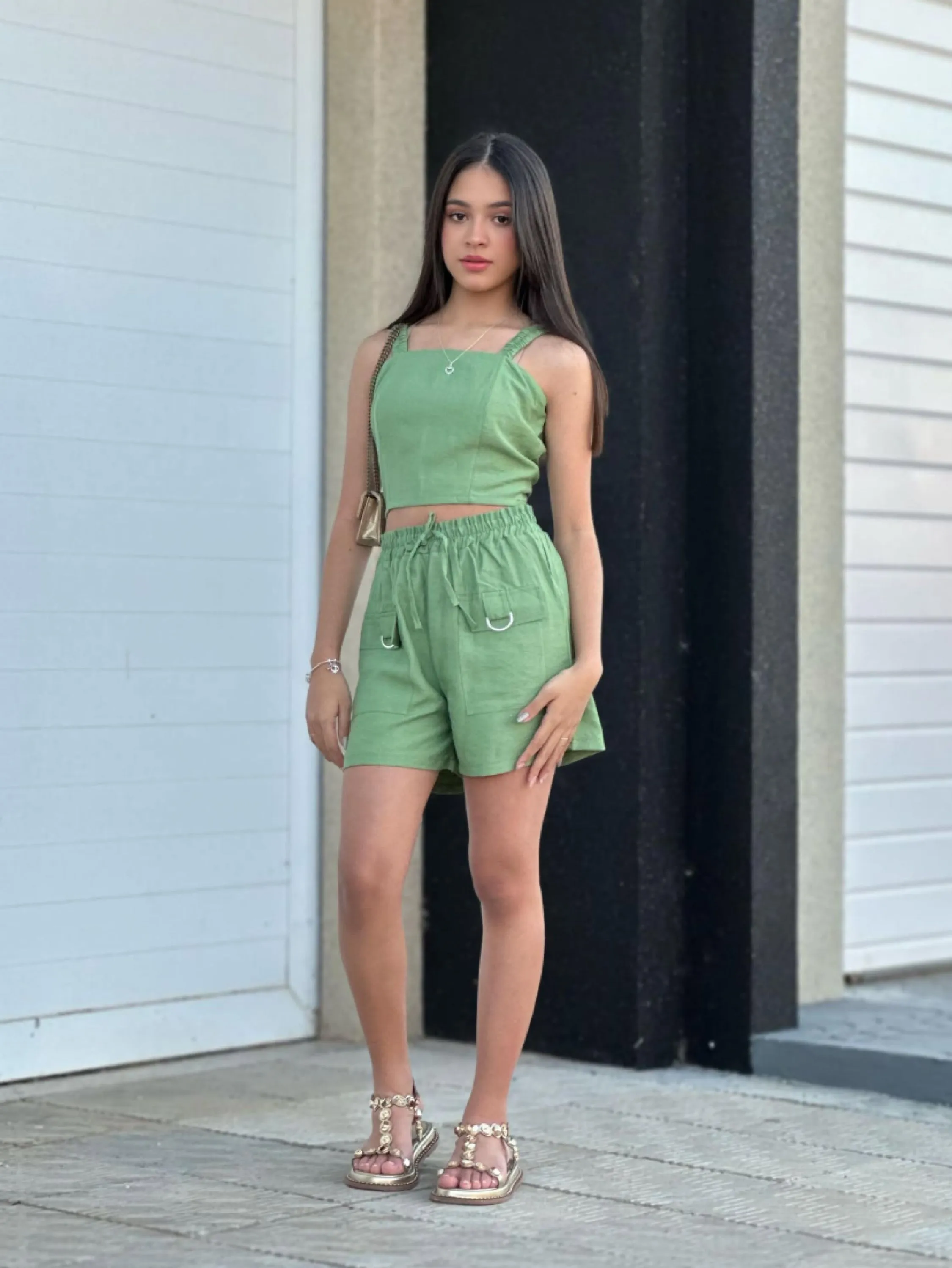Conjunto Sara juvenil tecido sensorial