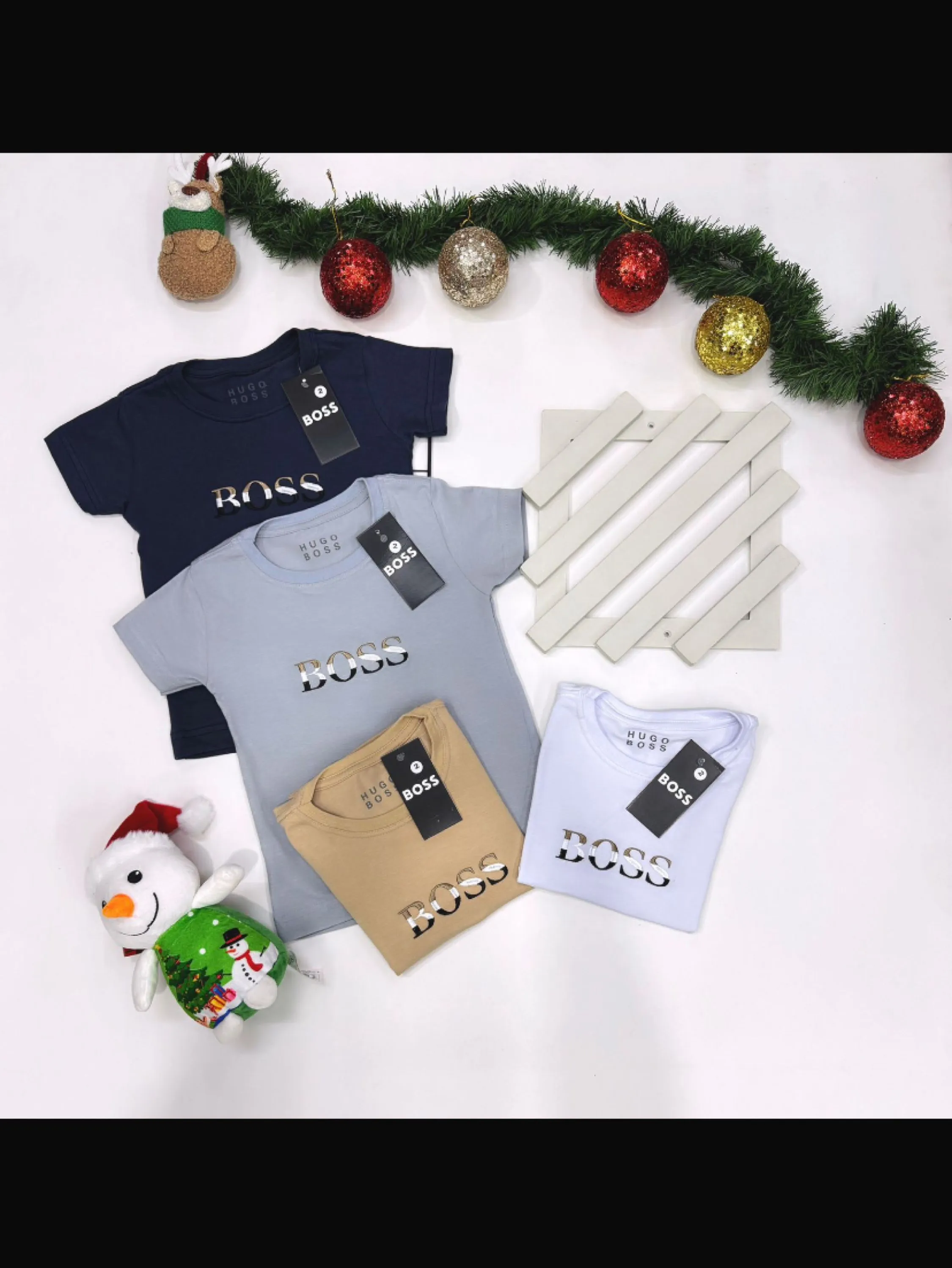 Camiseta Boss infantil /juvenil malha peruana