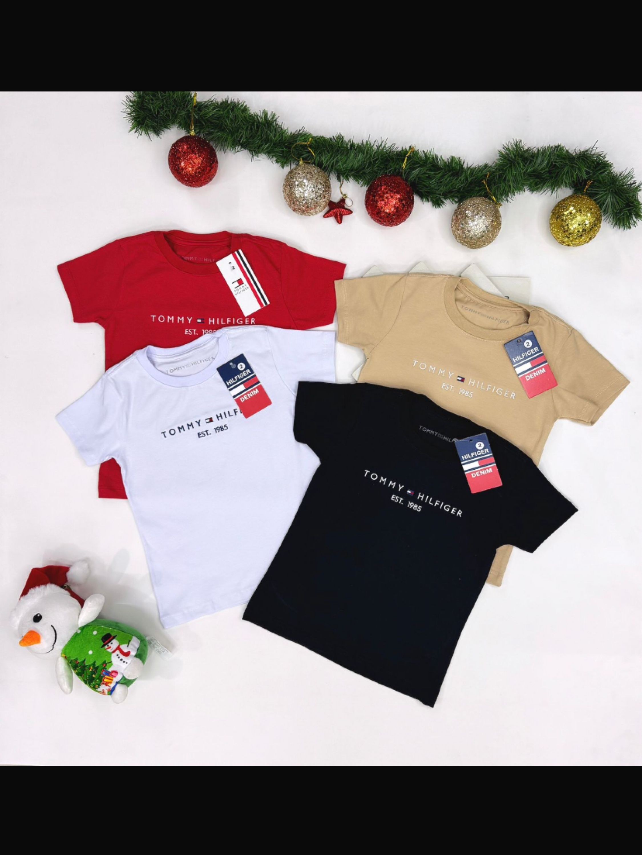 Camiseta manga curta Tommy infantil/juvenil