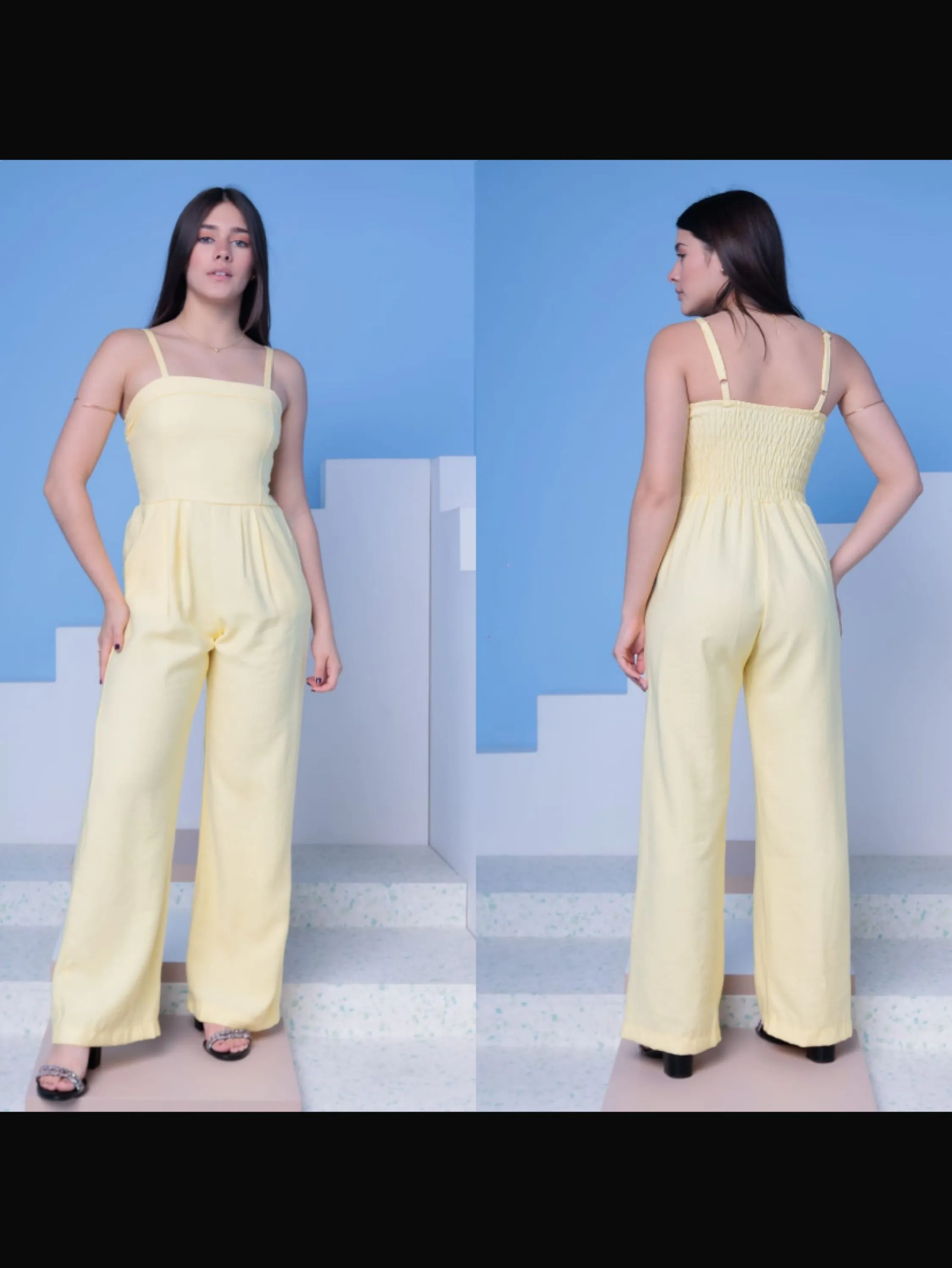 Macacão Pantalona de alcinha regulável juvenil