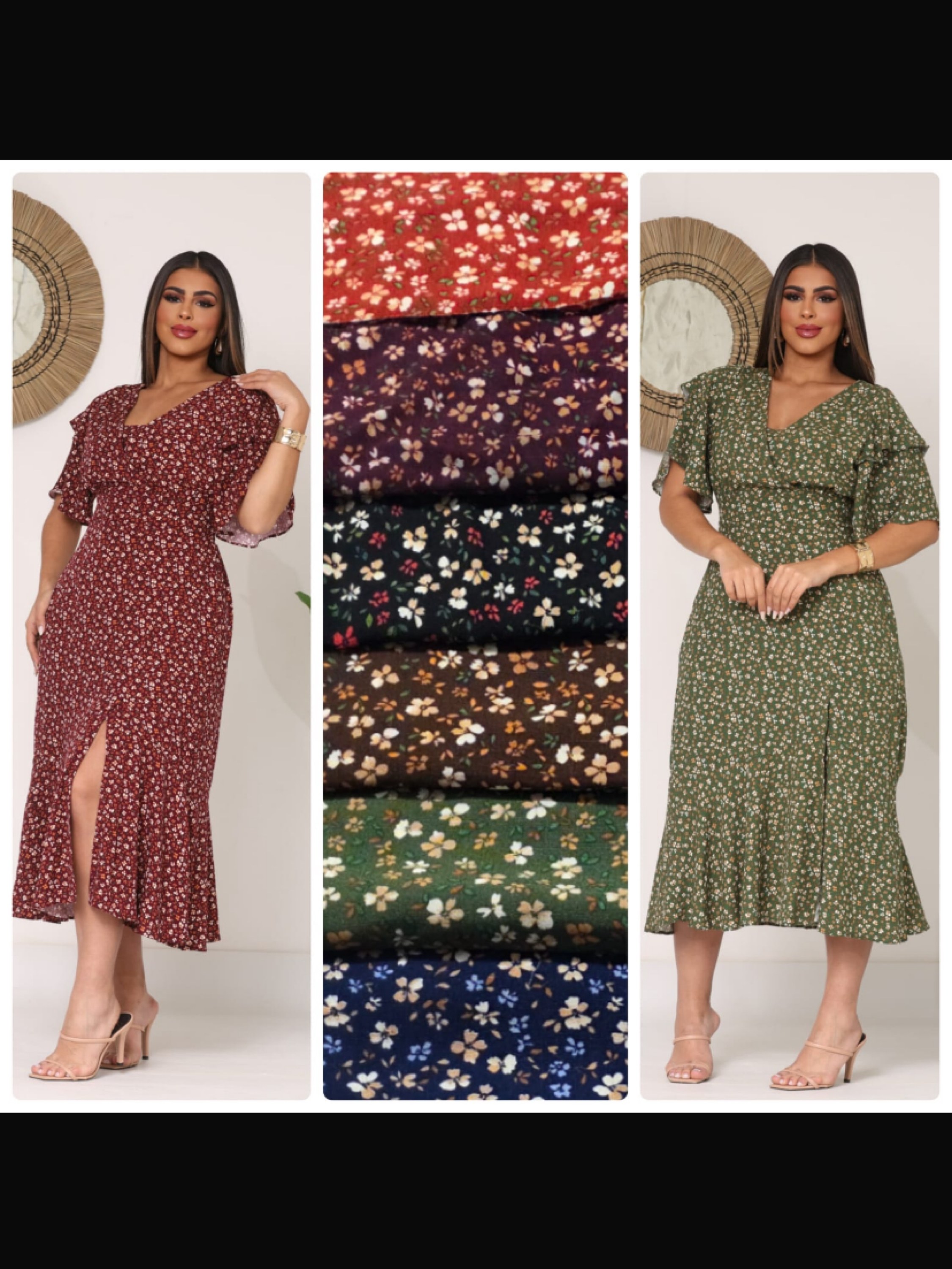 Vestido longuete Camila slim