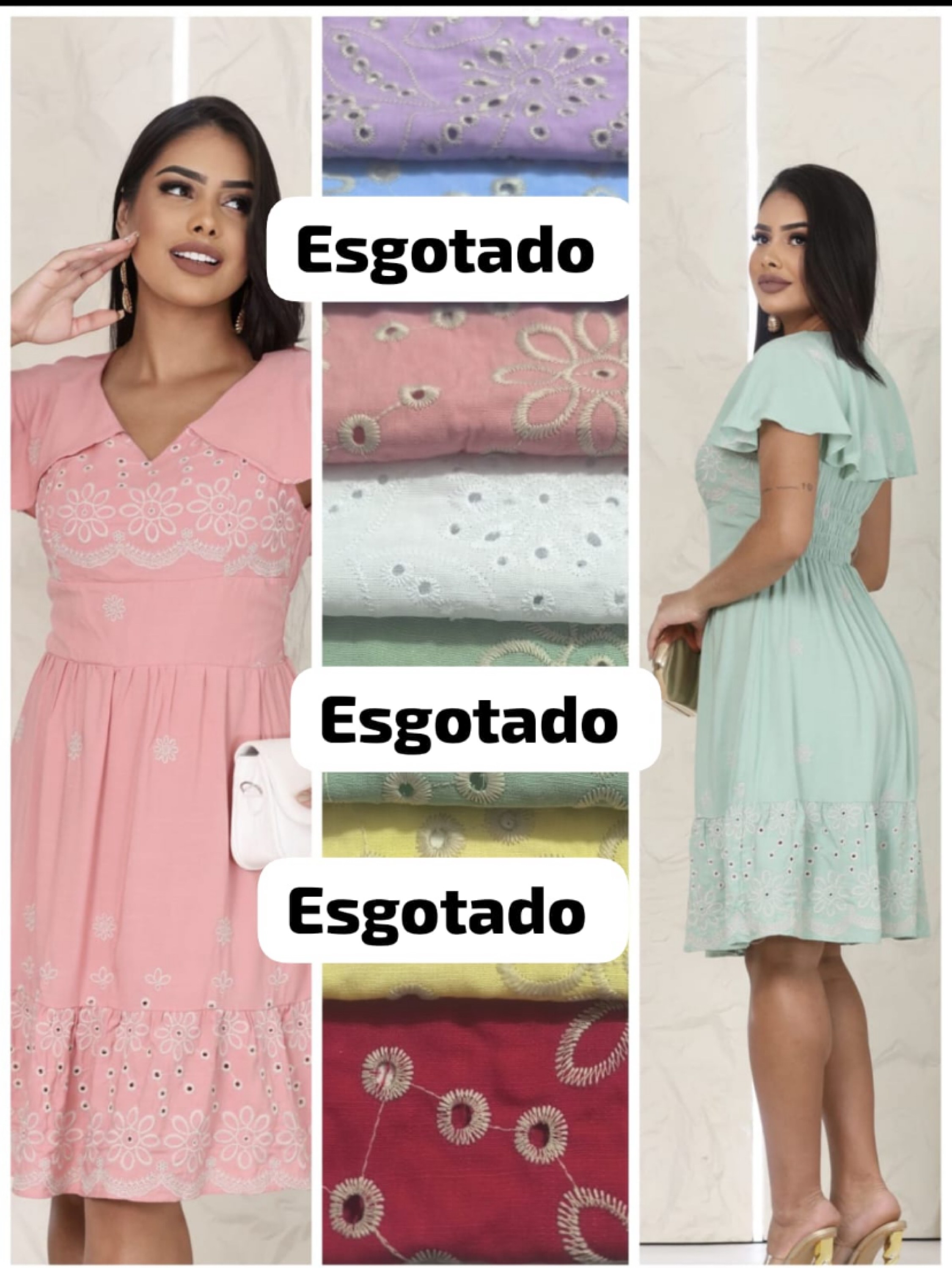 Vestido Daniella Slim bordado