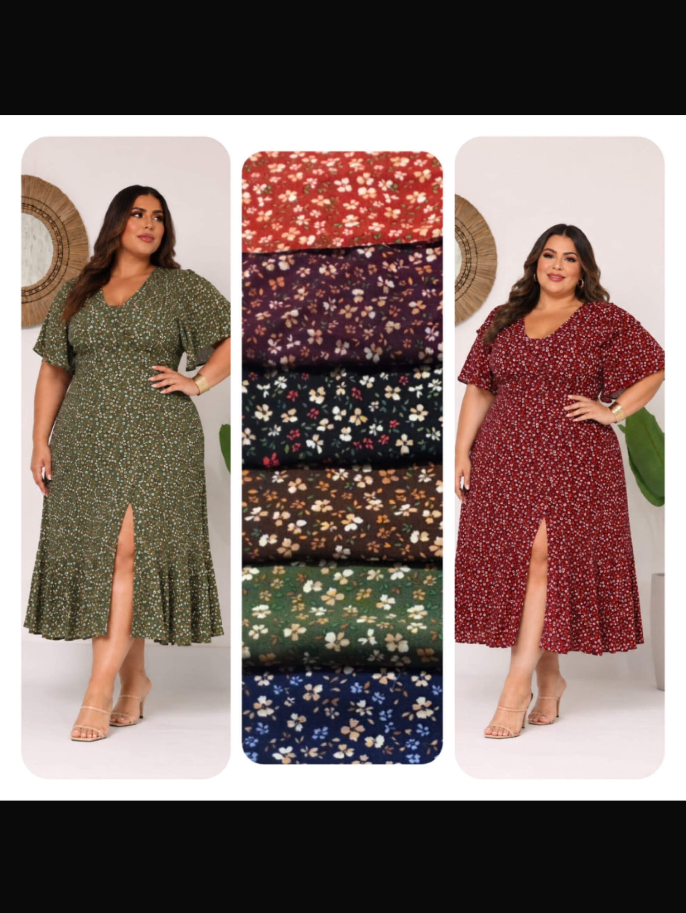 Vestido Camila longuete Plus size
