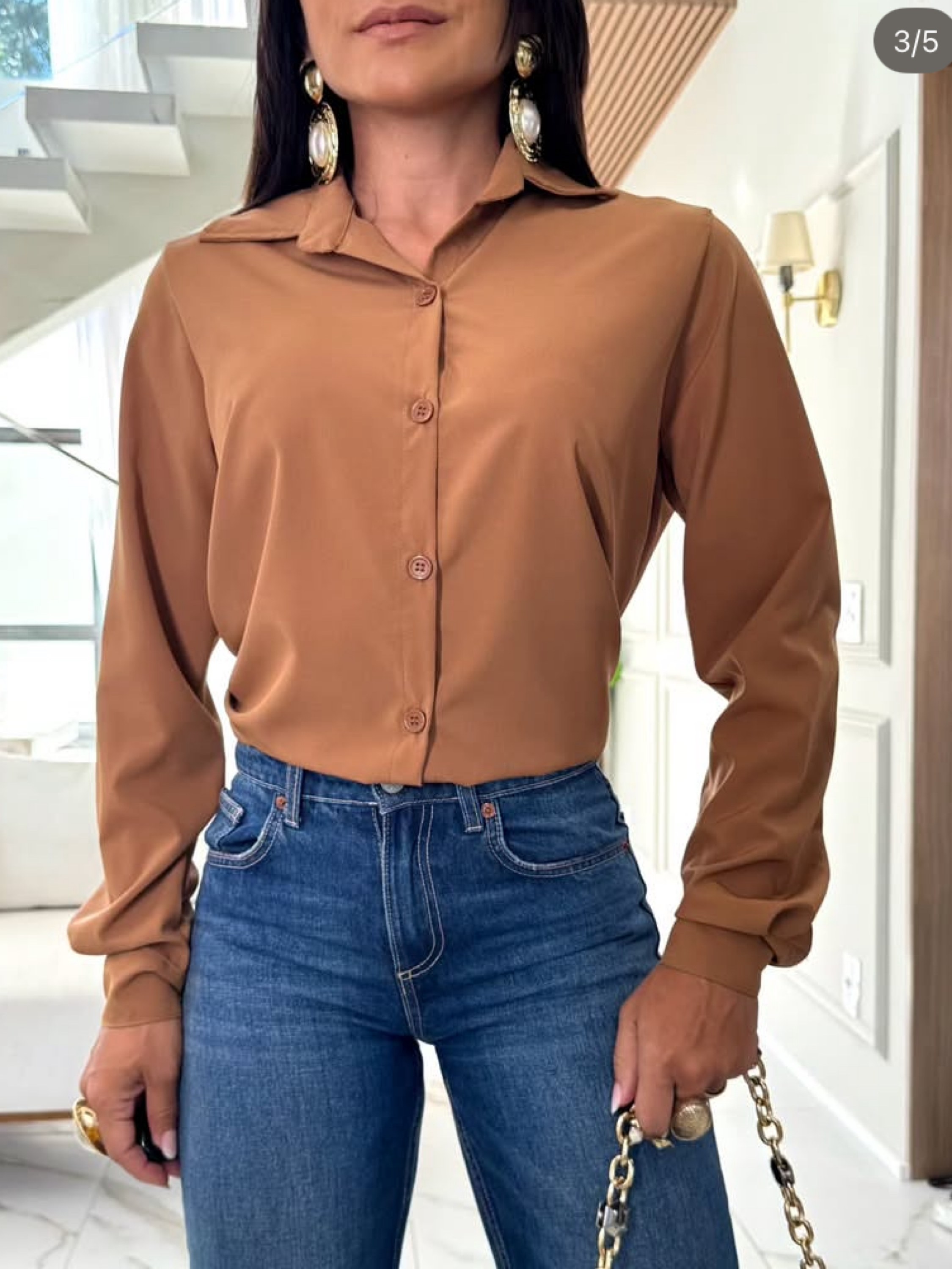 Camisa Vitoria básica manga longa