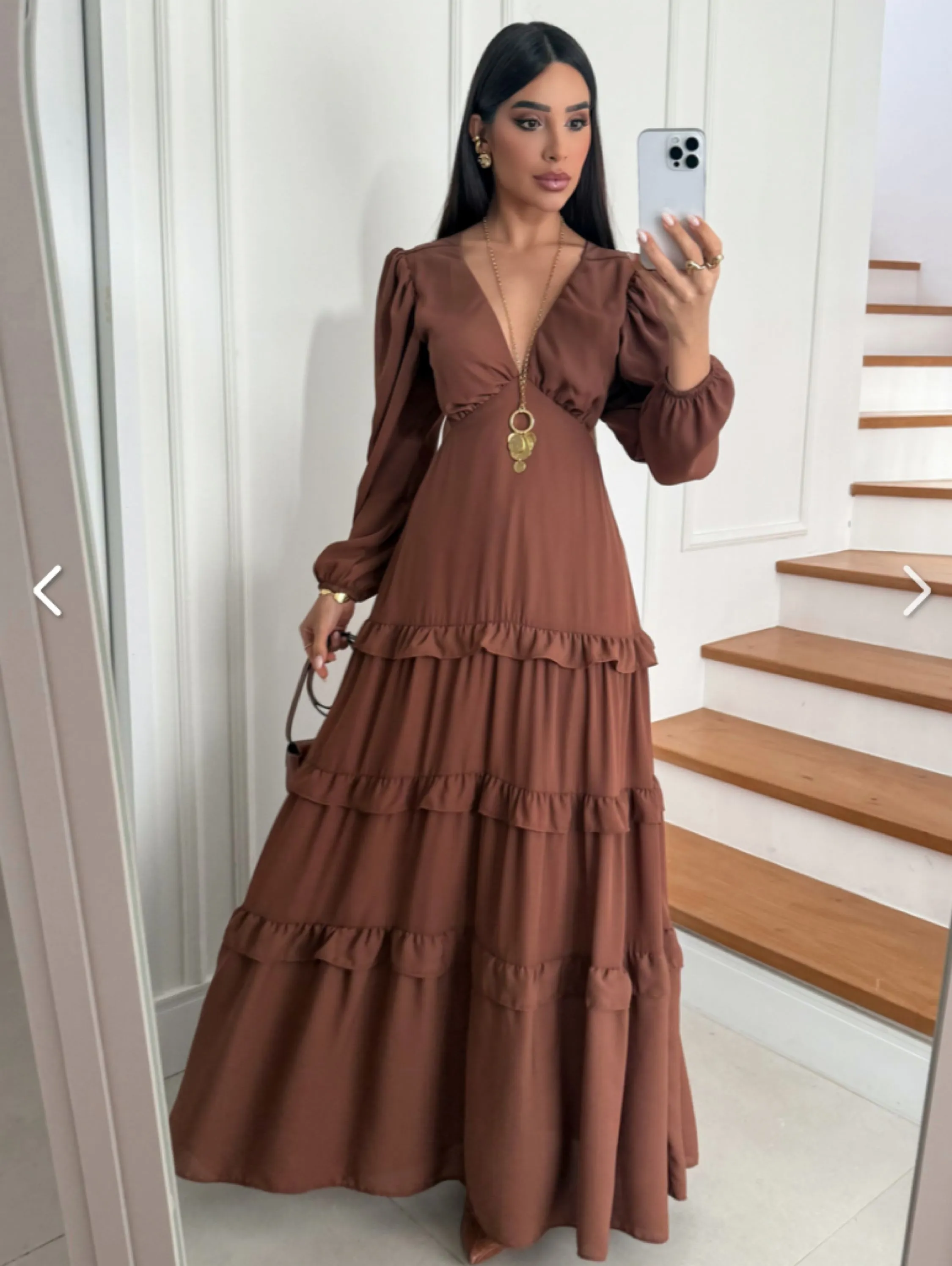 Vestido Maria José tecido Chifon veste até 42