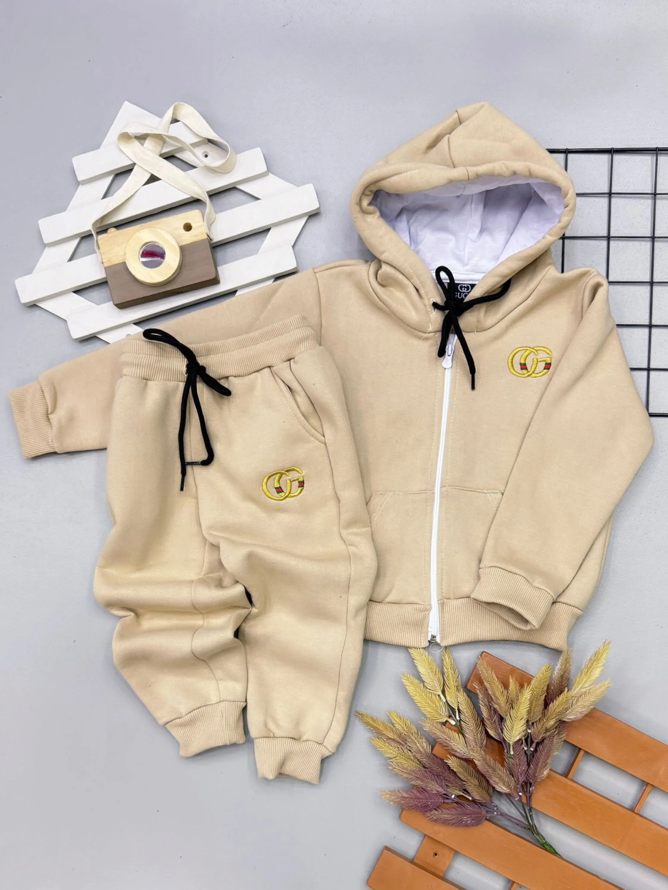 Conjunto Gucci de moletom 3 cabos infantil/juvenil