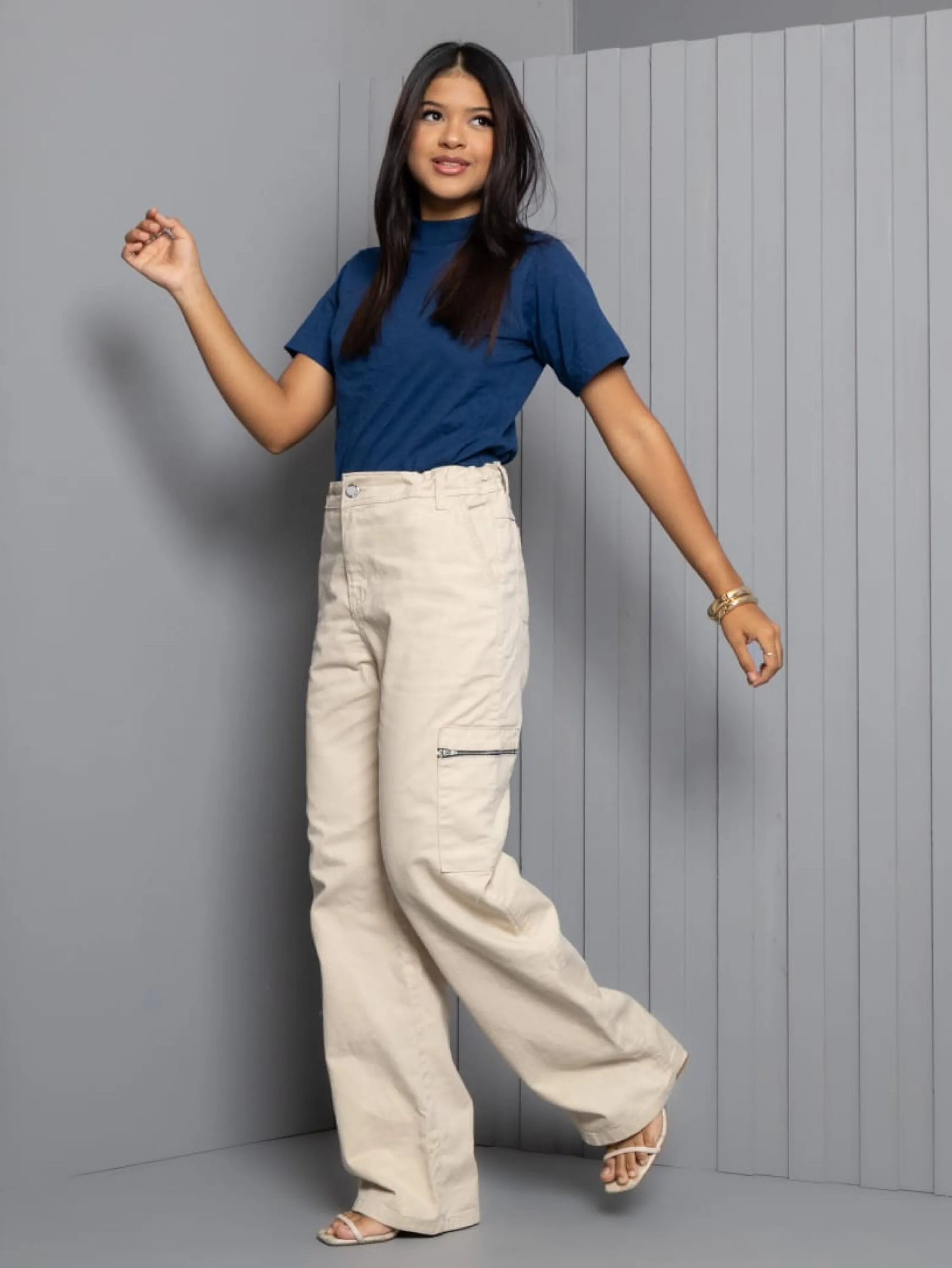 Calça cargo juvenil