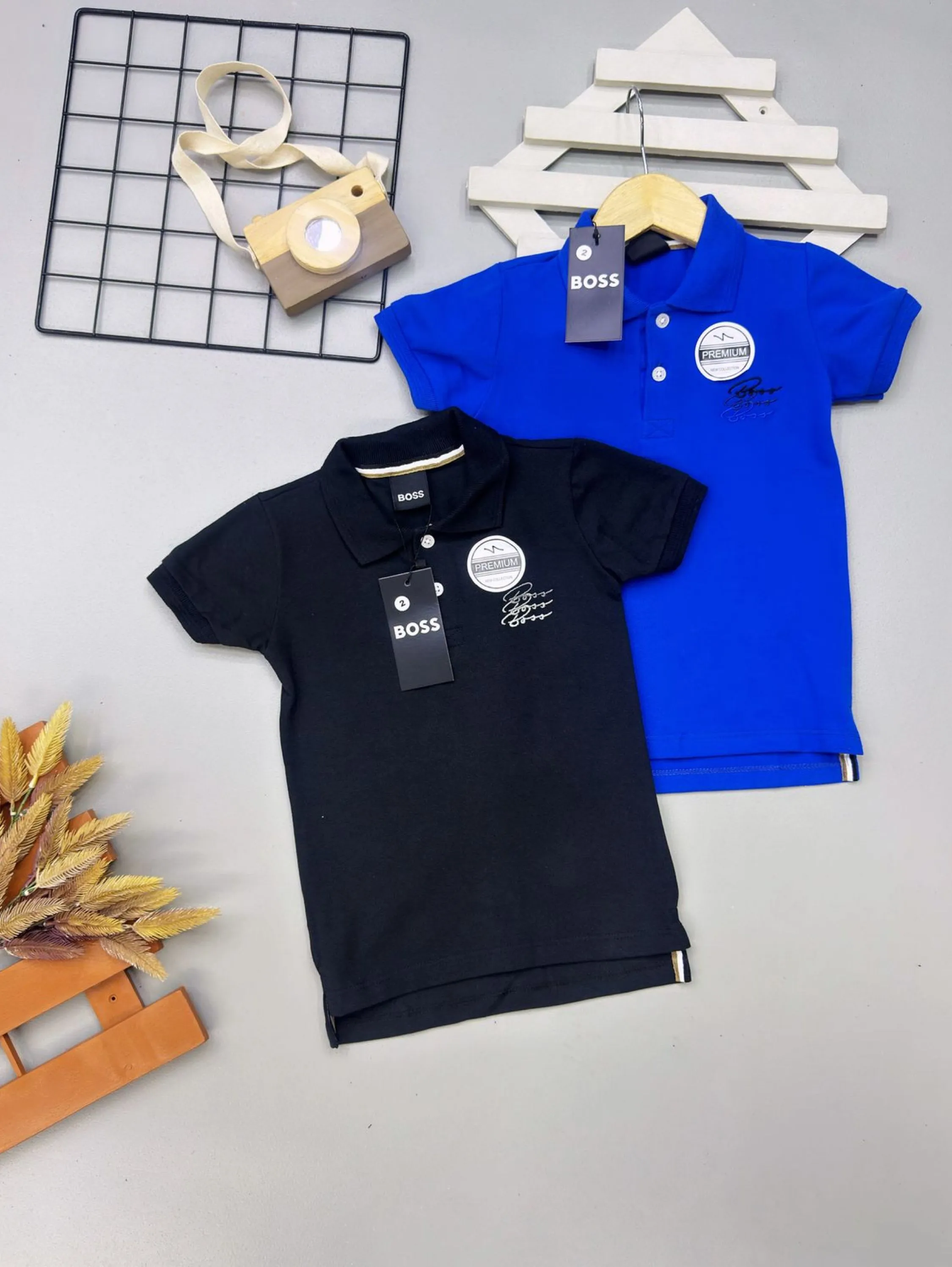 Camiseta polo Boss infantil /juvenil linha premium