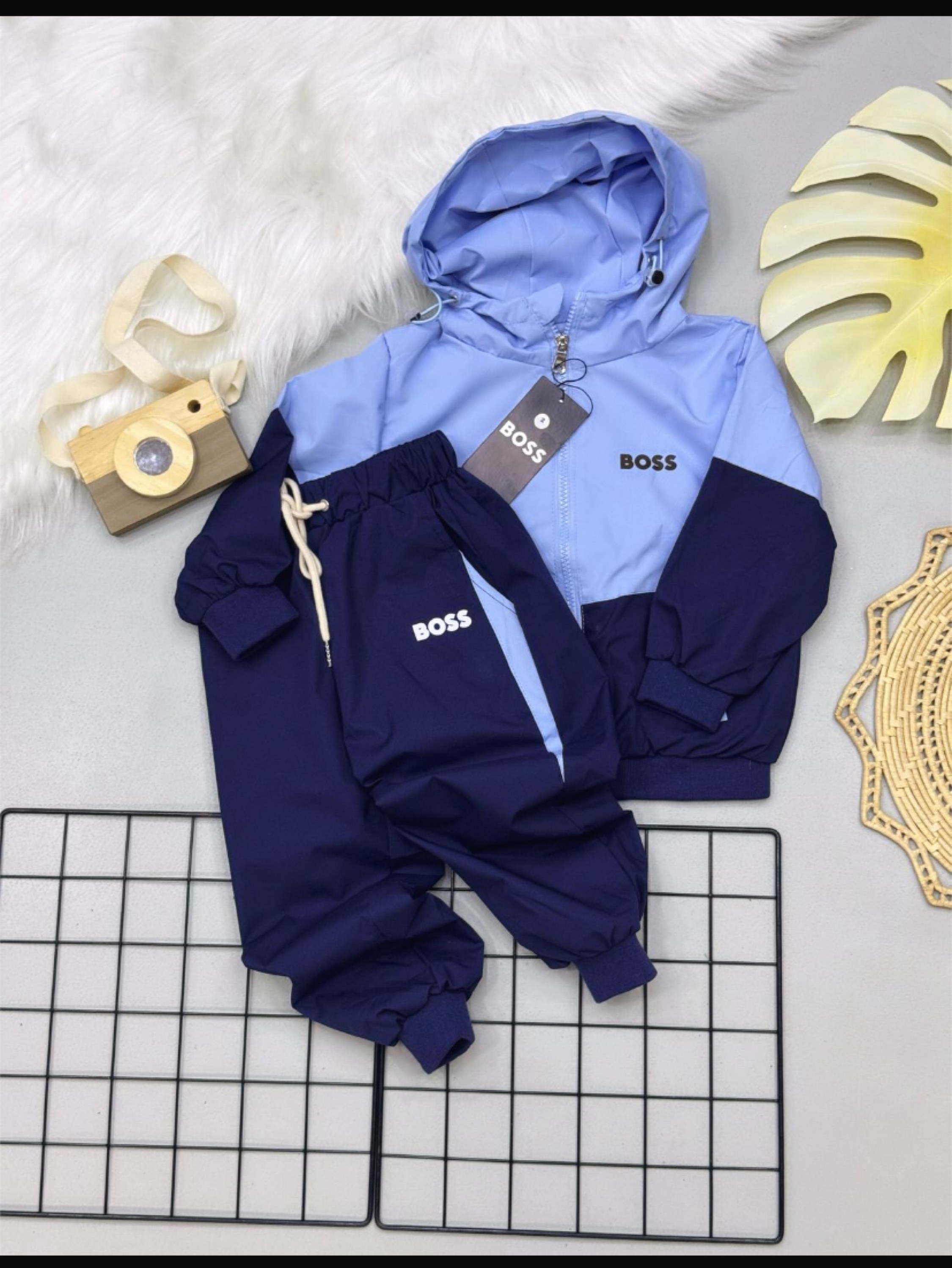 Conjunto tactel Boss infantil/juvenil