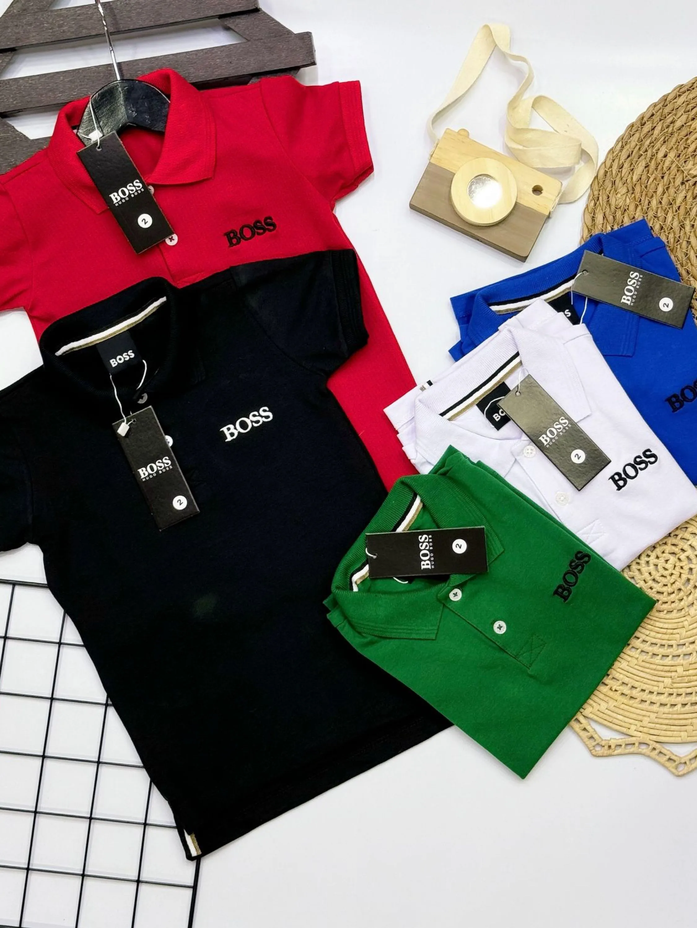 Camiseta polo Boss infantil /juvenil linha premium