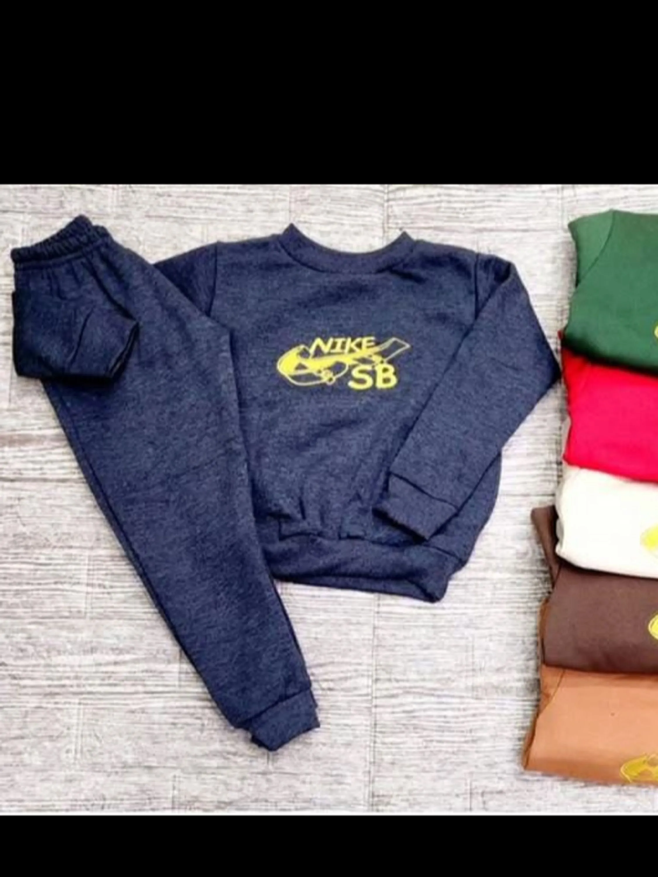 Conjunto de moletom infantil /juvenil flanelado 2 cabos