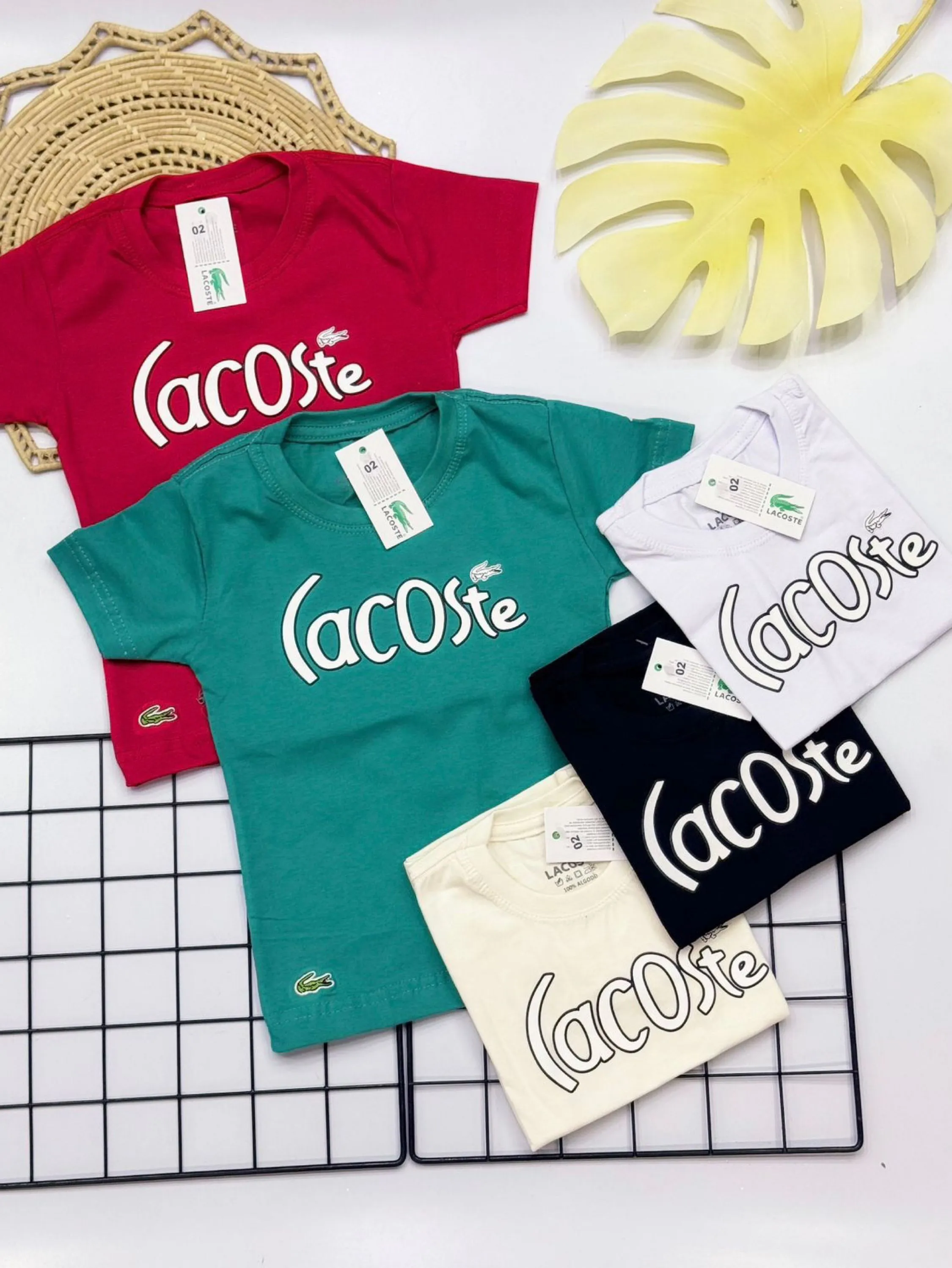 Camisetas Lacoste infantil /juvenil 100% algodão