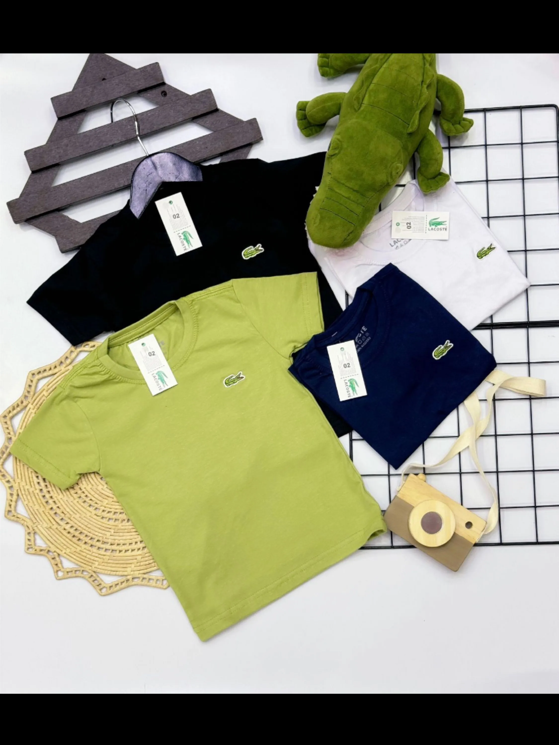 Camiseta Lacoste infantil /juvenil 100% Algodão linha premium