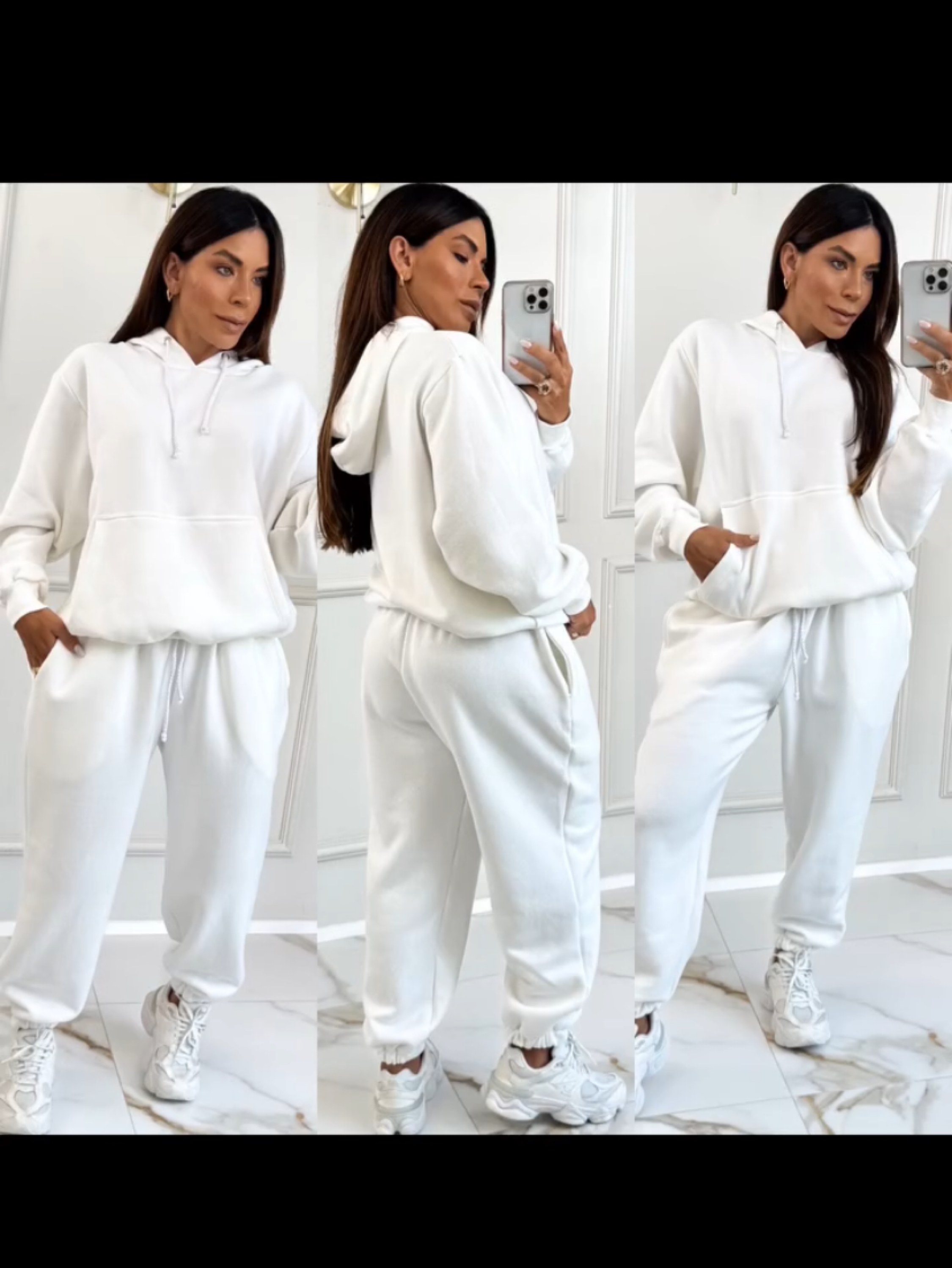 Conjunto de moletom Americano flanelado