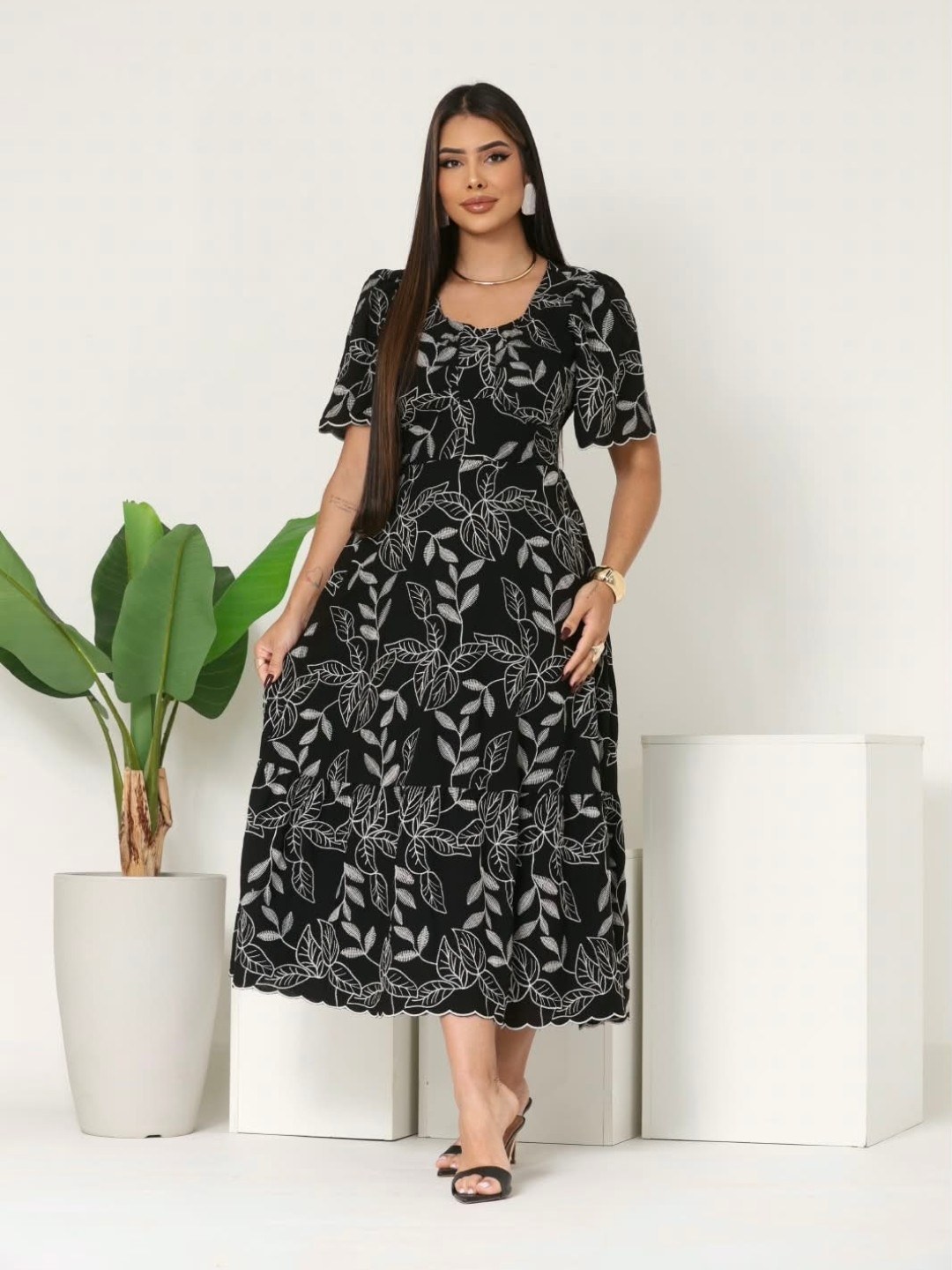 Vestido Slim thais Bordado