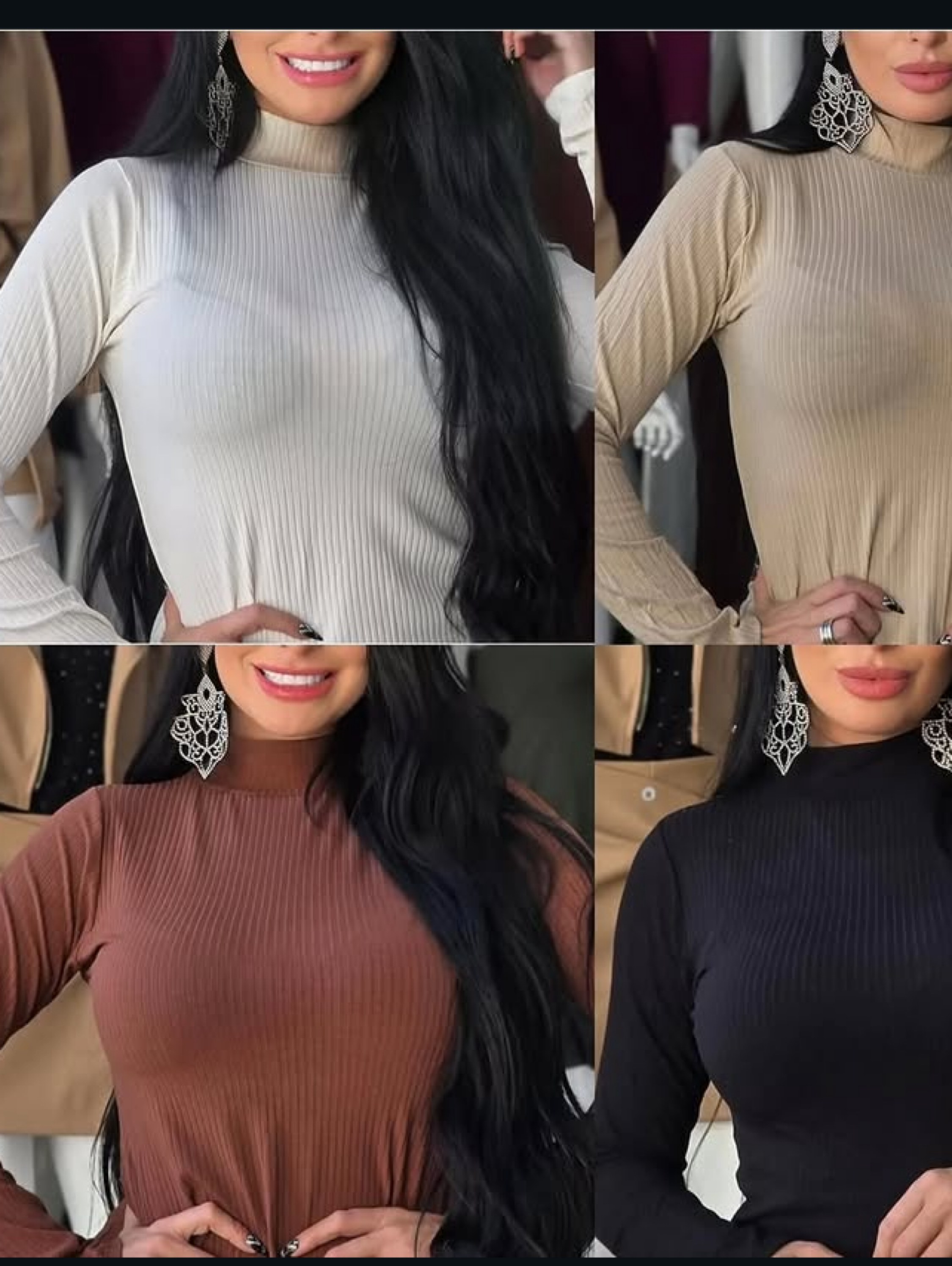 Kit com 6 segunda pele manga longa