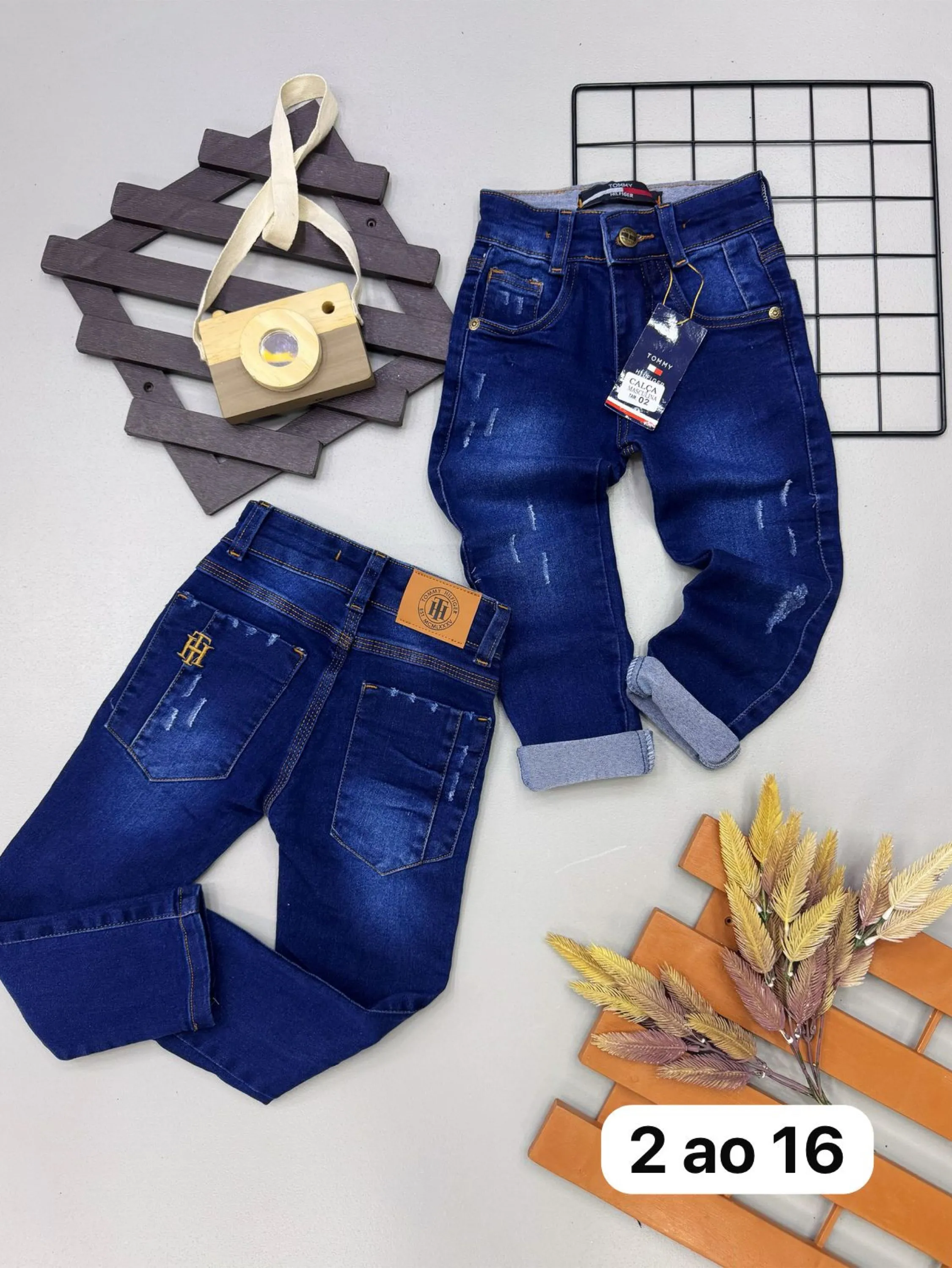 Calça jeans Tommy infantil /juvenil