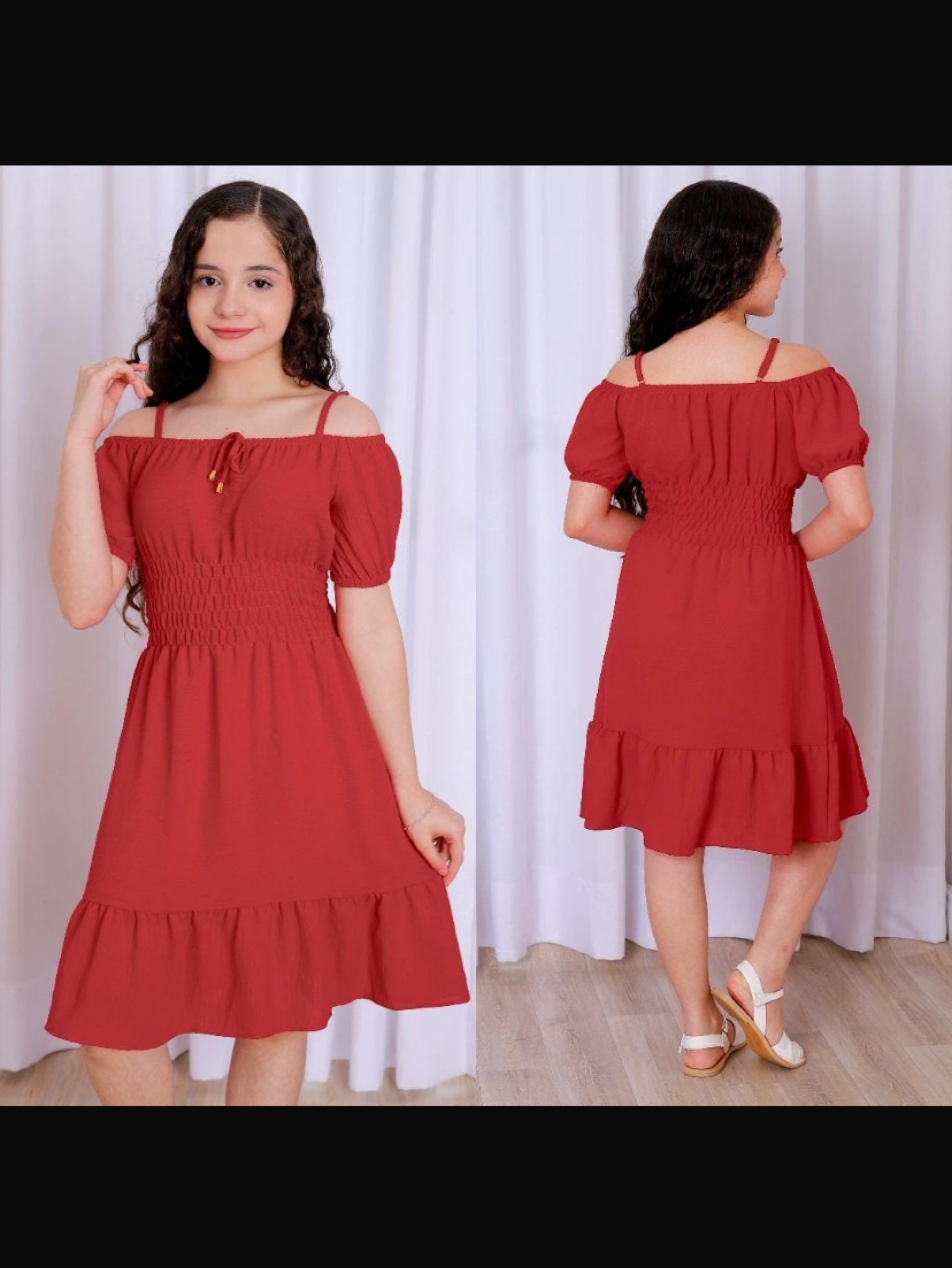 Vestido ciganinha juvenil