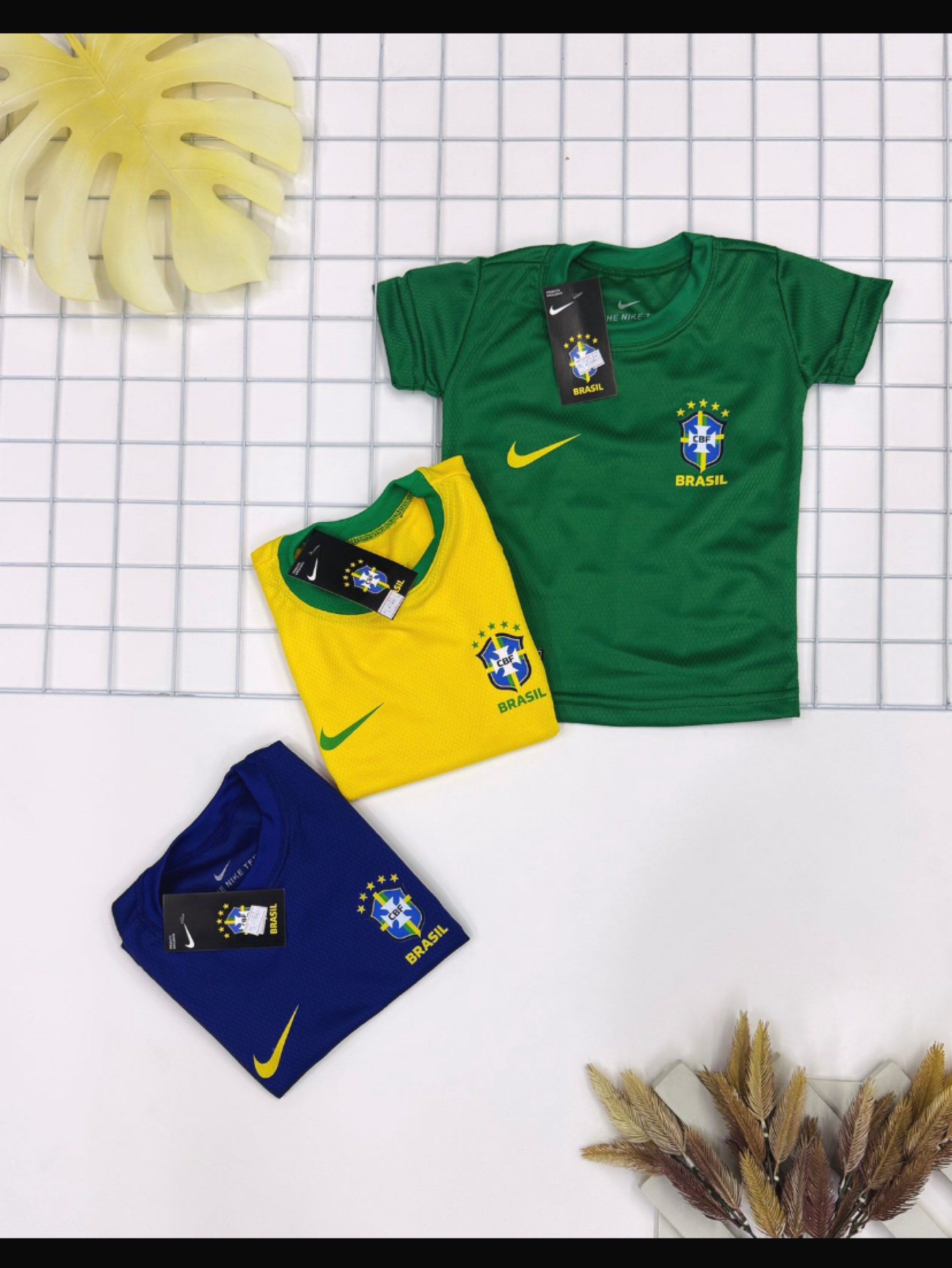 Camiseta Nike infantil Brasil