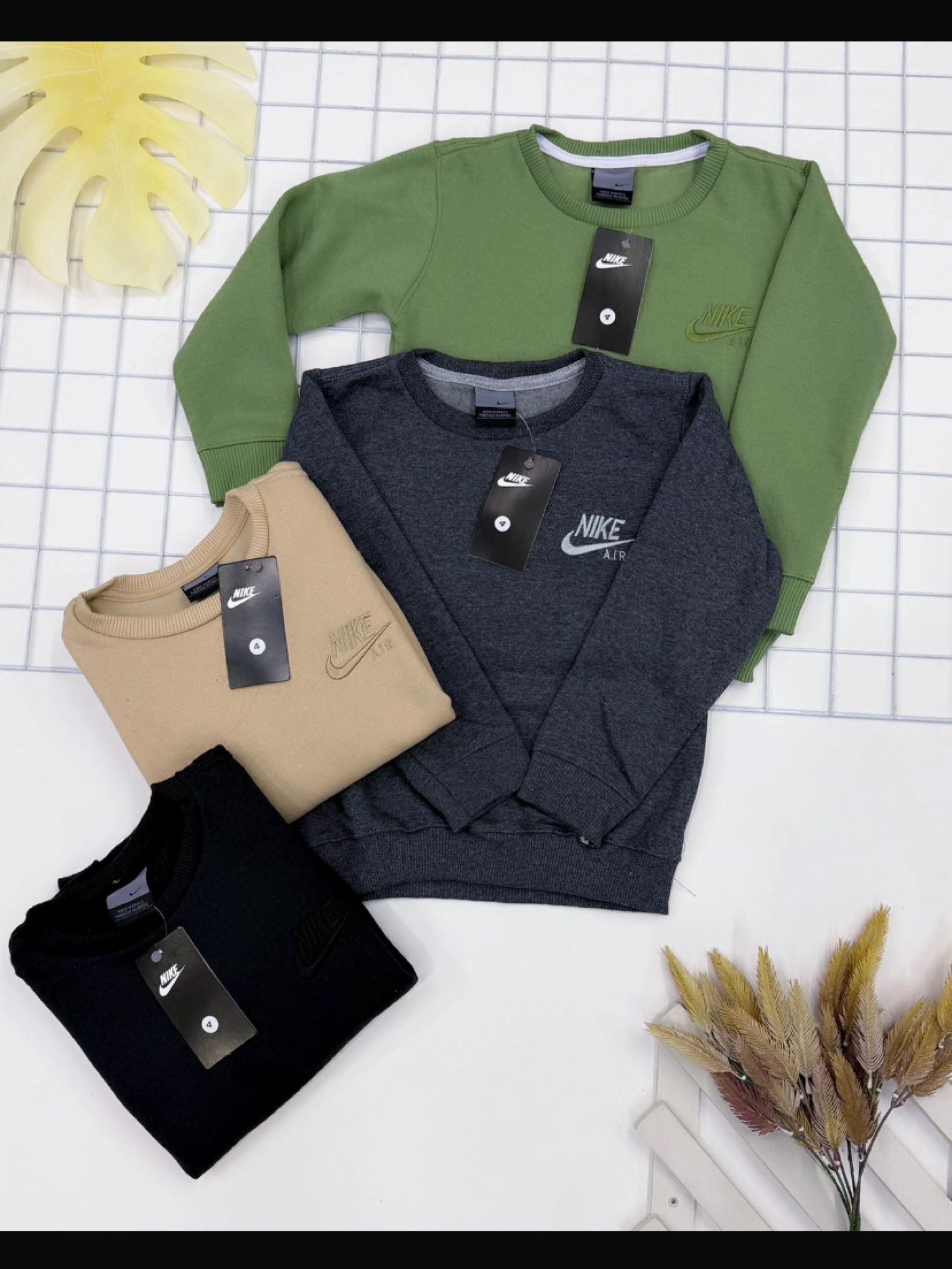 Blusa de moletom Nike flanelada infantil/juvenil