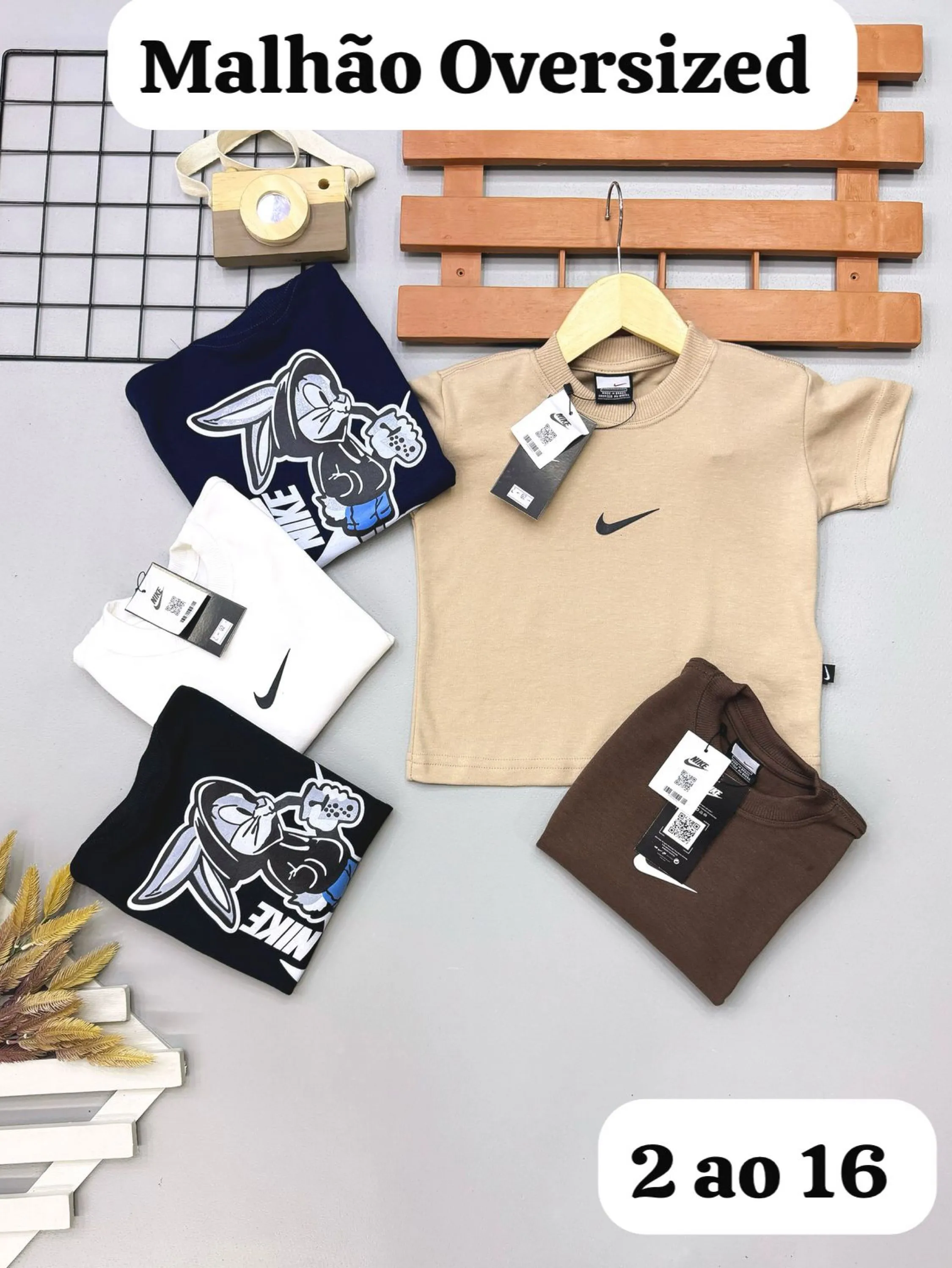 Camiseta over size Nike infantil /juvenil