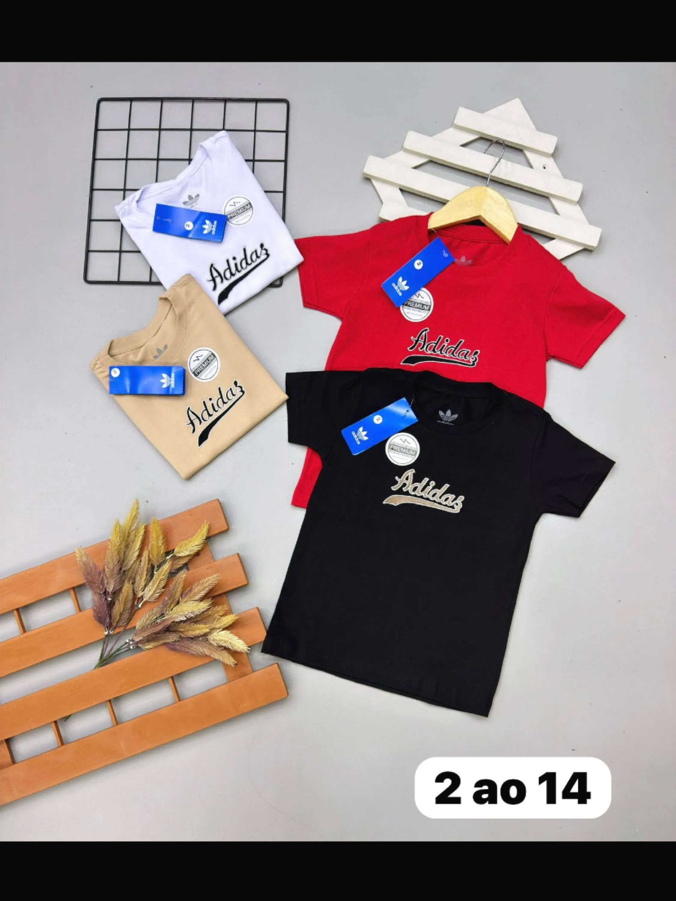 Camiseta adidas infantil/juvenil malha peruana