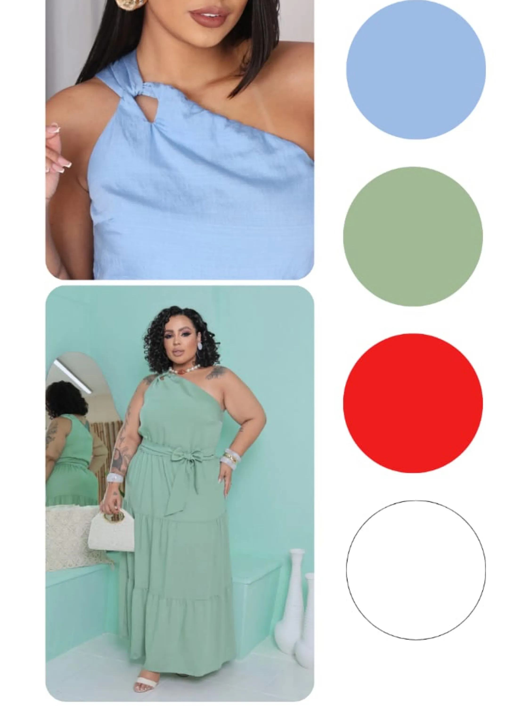 Vestido Malu longo ,detalhe na alça ,cinto de amarrar em