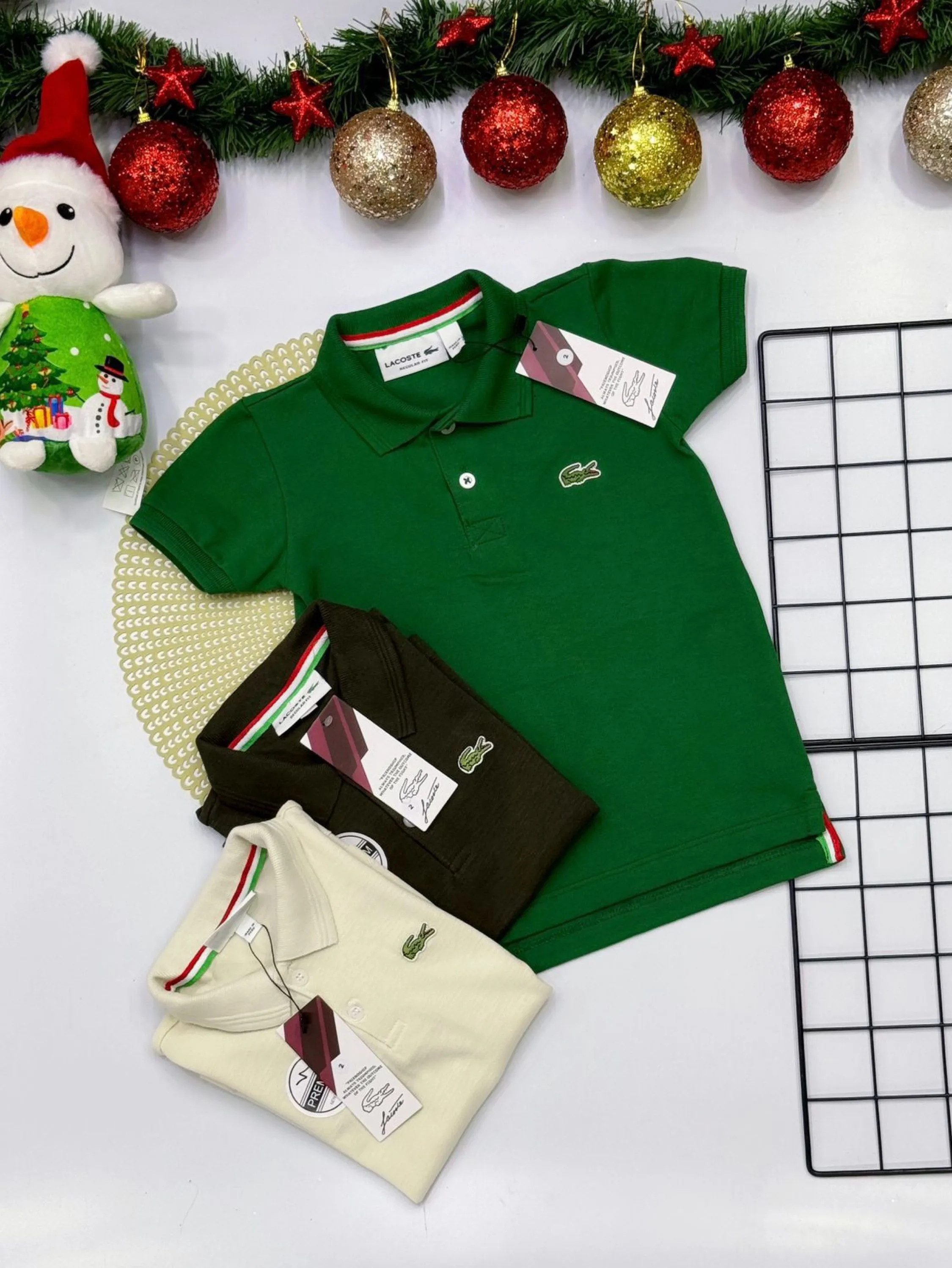 Camisa  Polo Lacoste infantil/juvenil linha premium