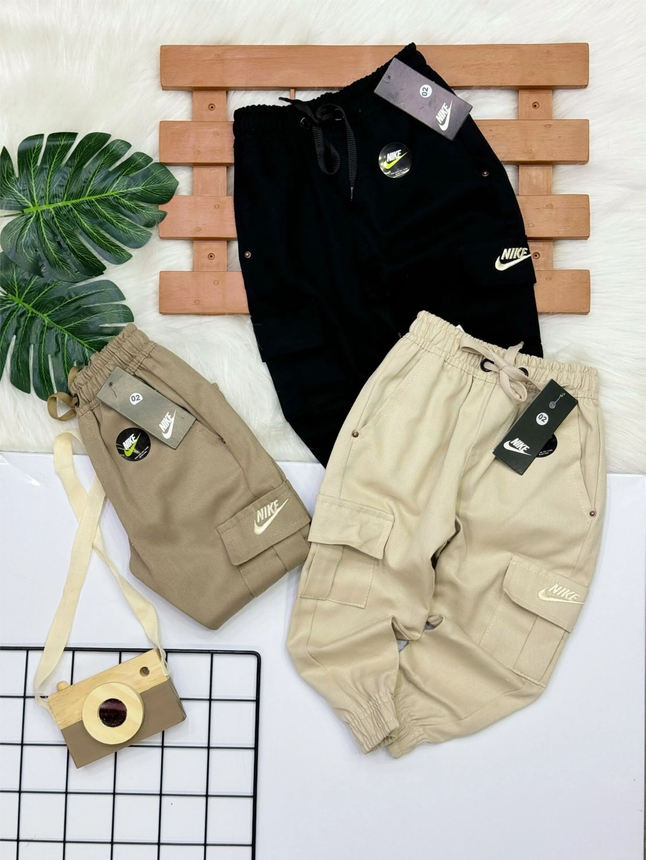 Calça Brim cargo Btim infantil/juvenil