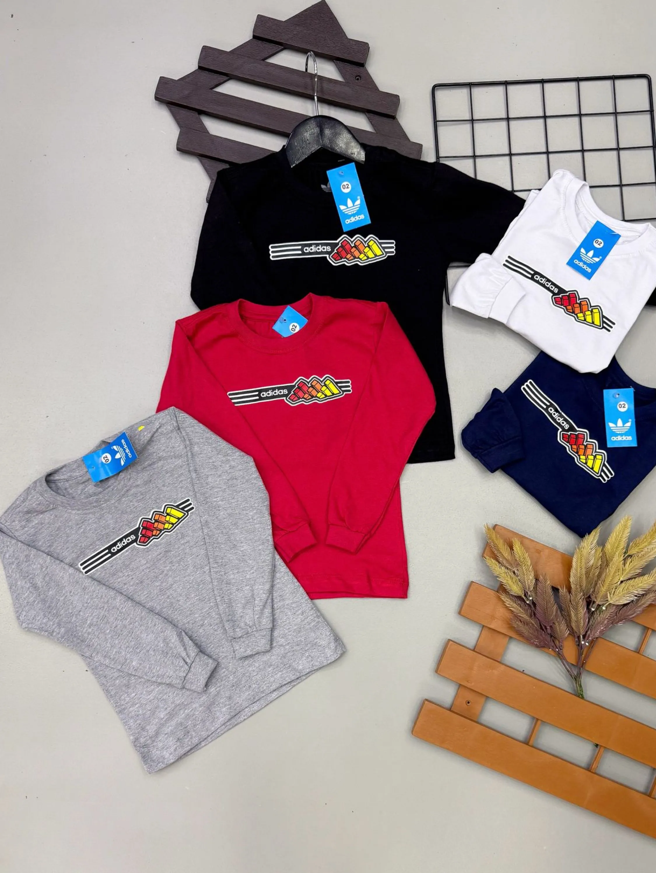 Camiseta manga longa Adidas 100%algodao