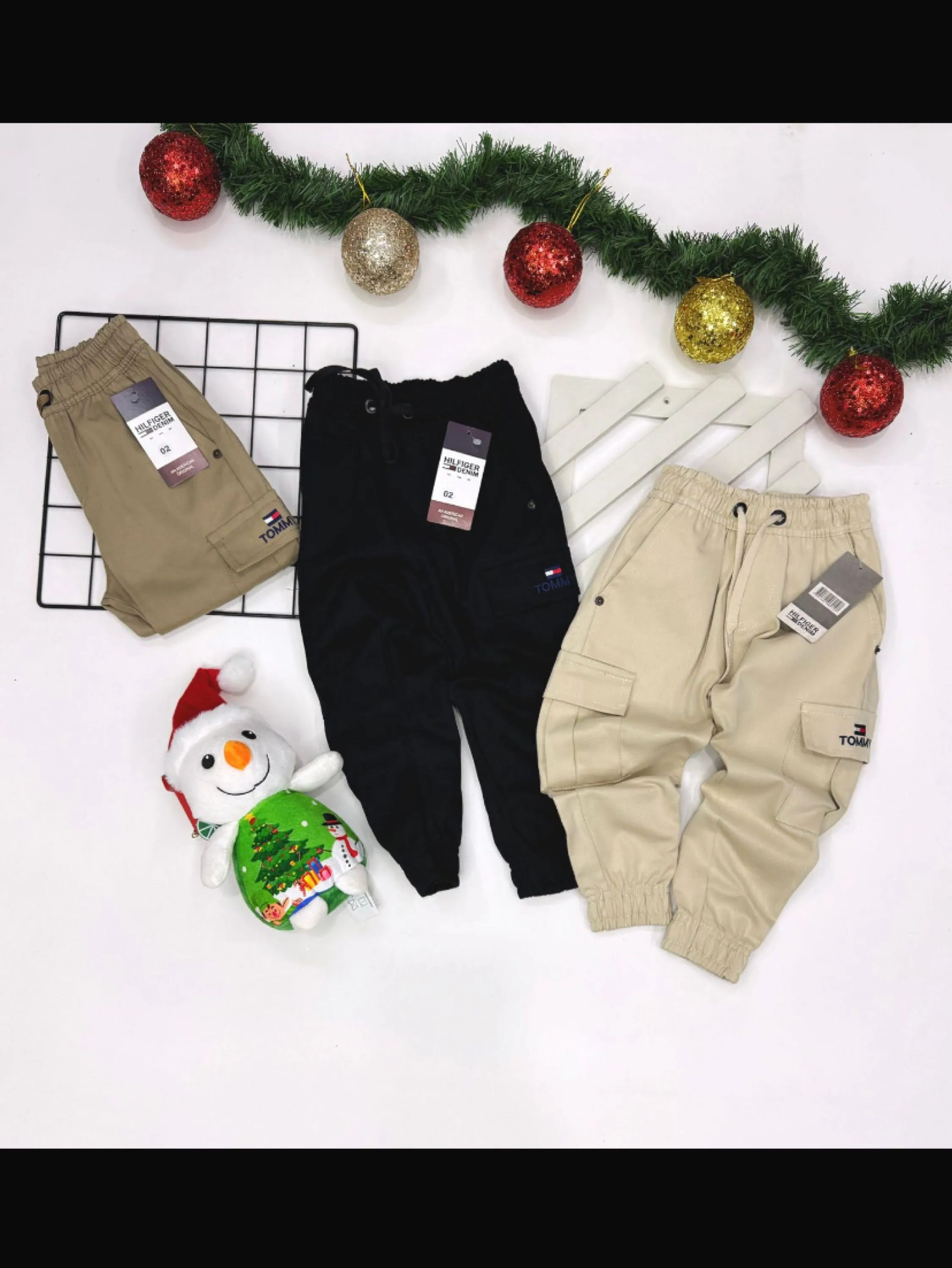 Calça cargo tommy infantil/juvenil