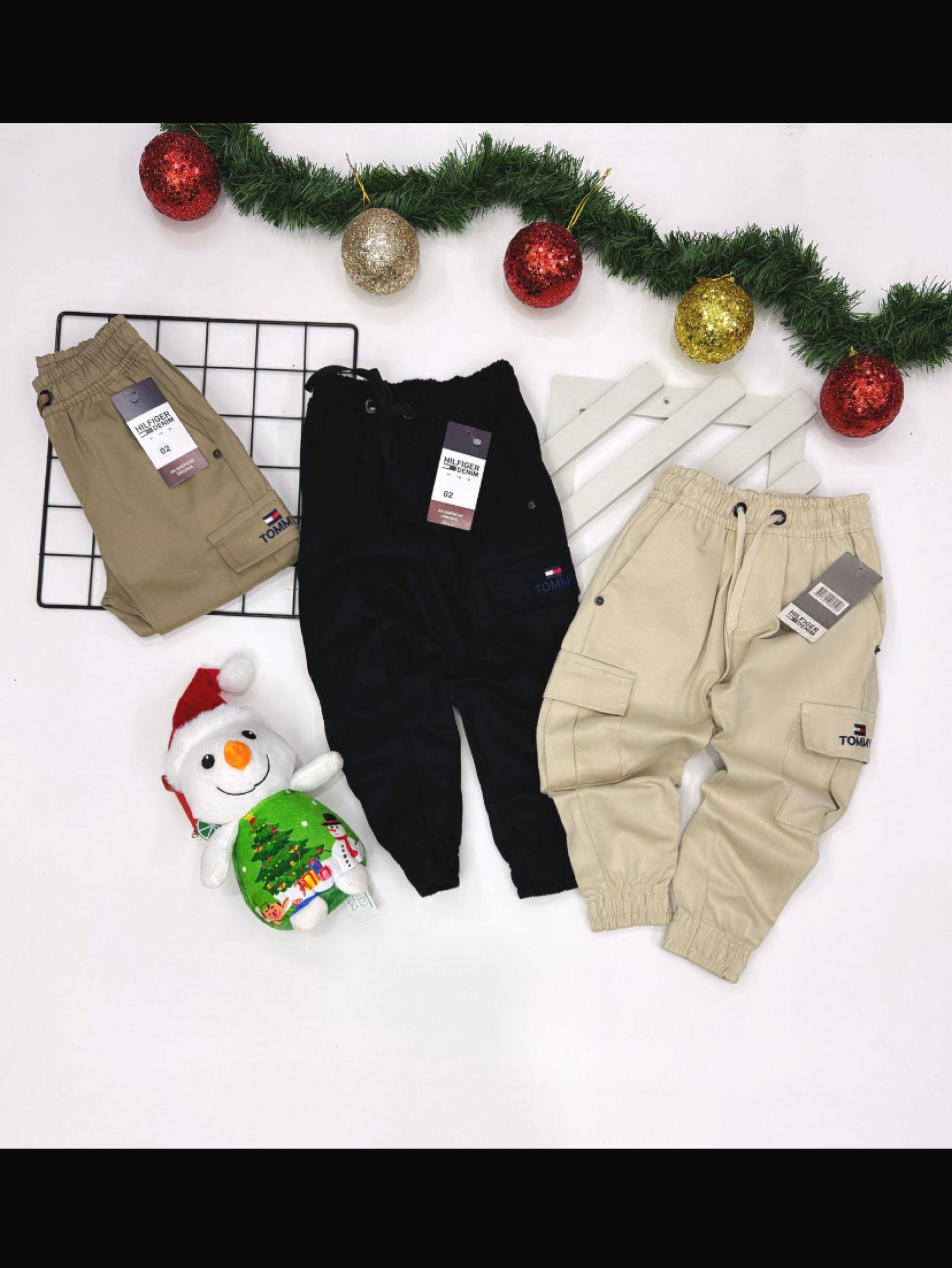 Calça cargo tommy infantil/juvenil