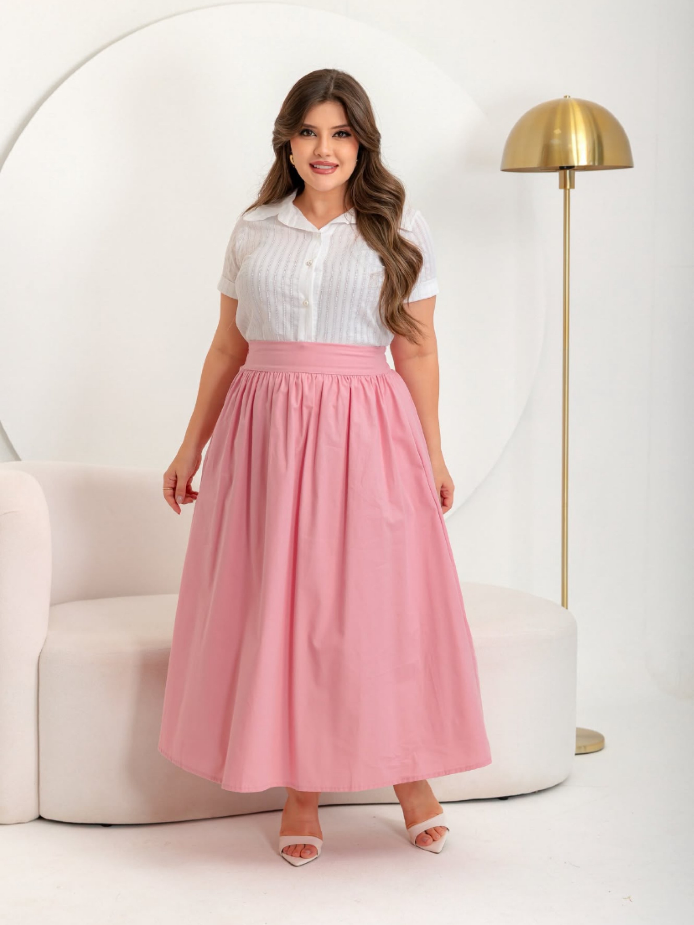 Saia Mariana lisa longuete