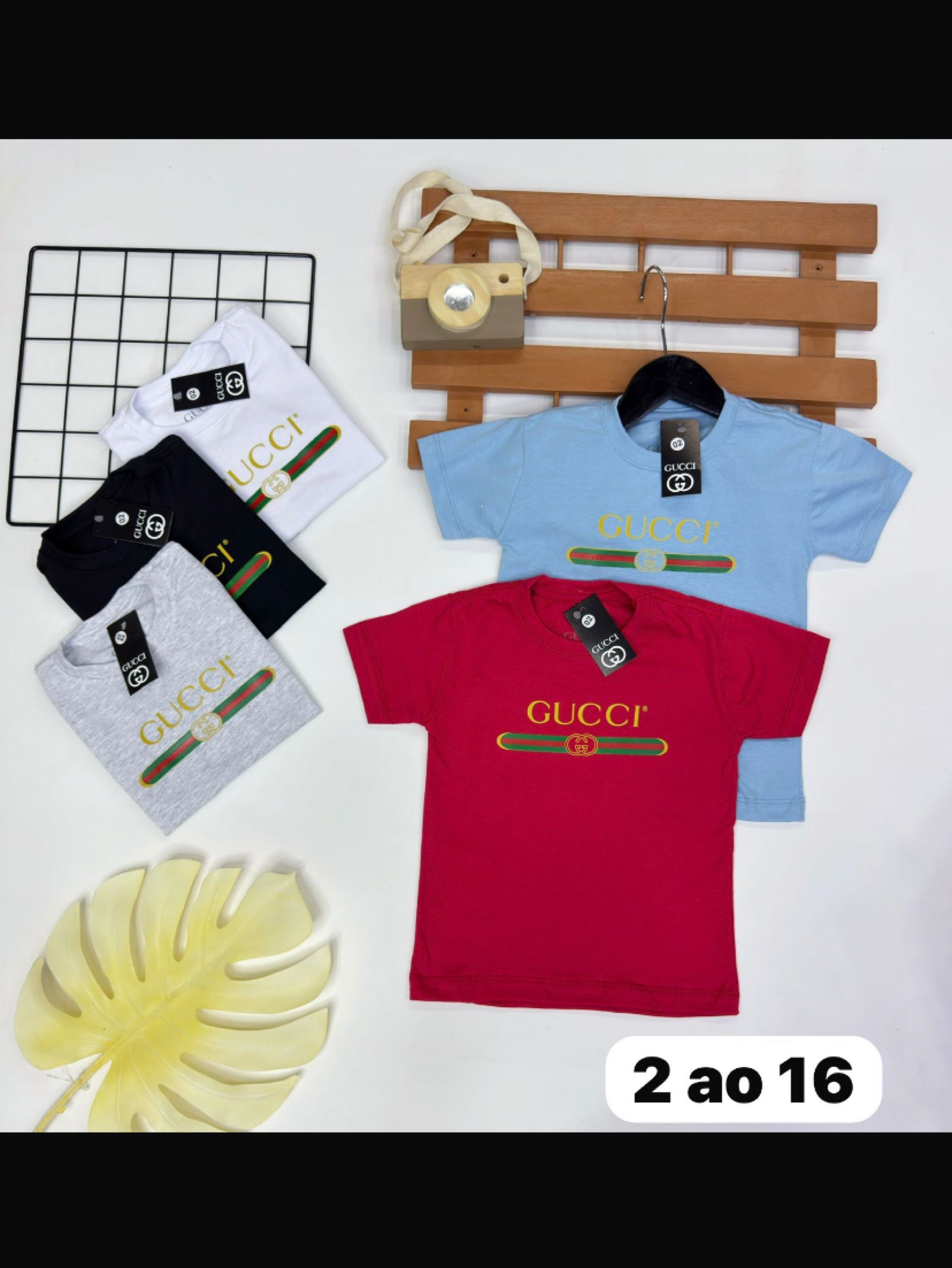 Camiseta Gucci 100% algodao infantil /juvenil