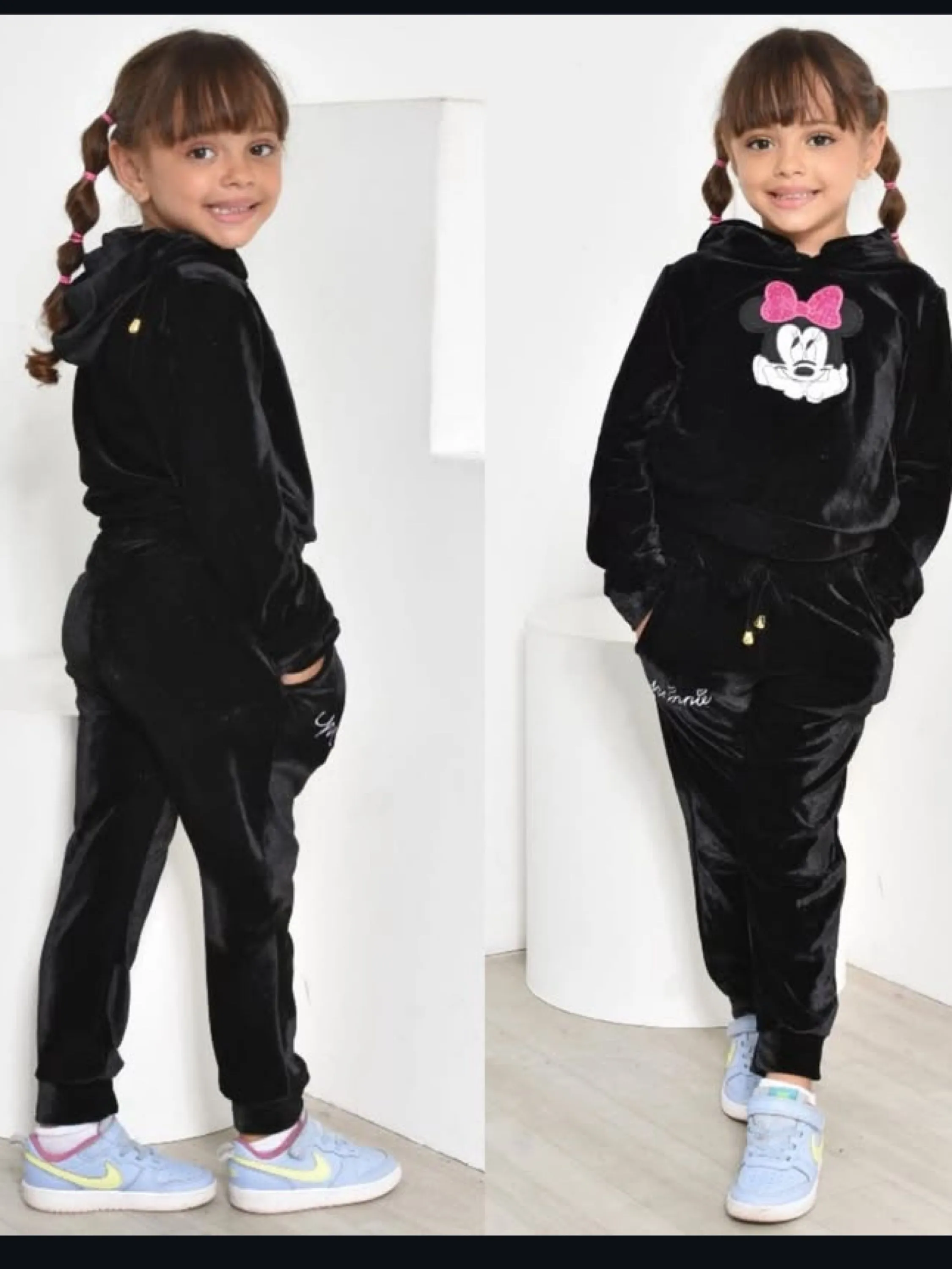 Conjunto aveludado infantil