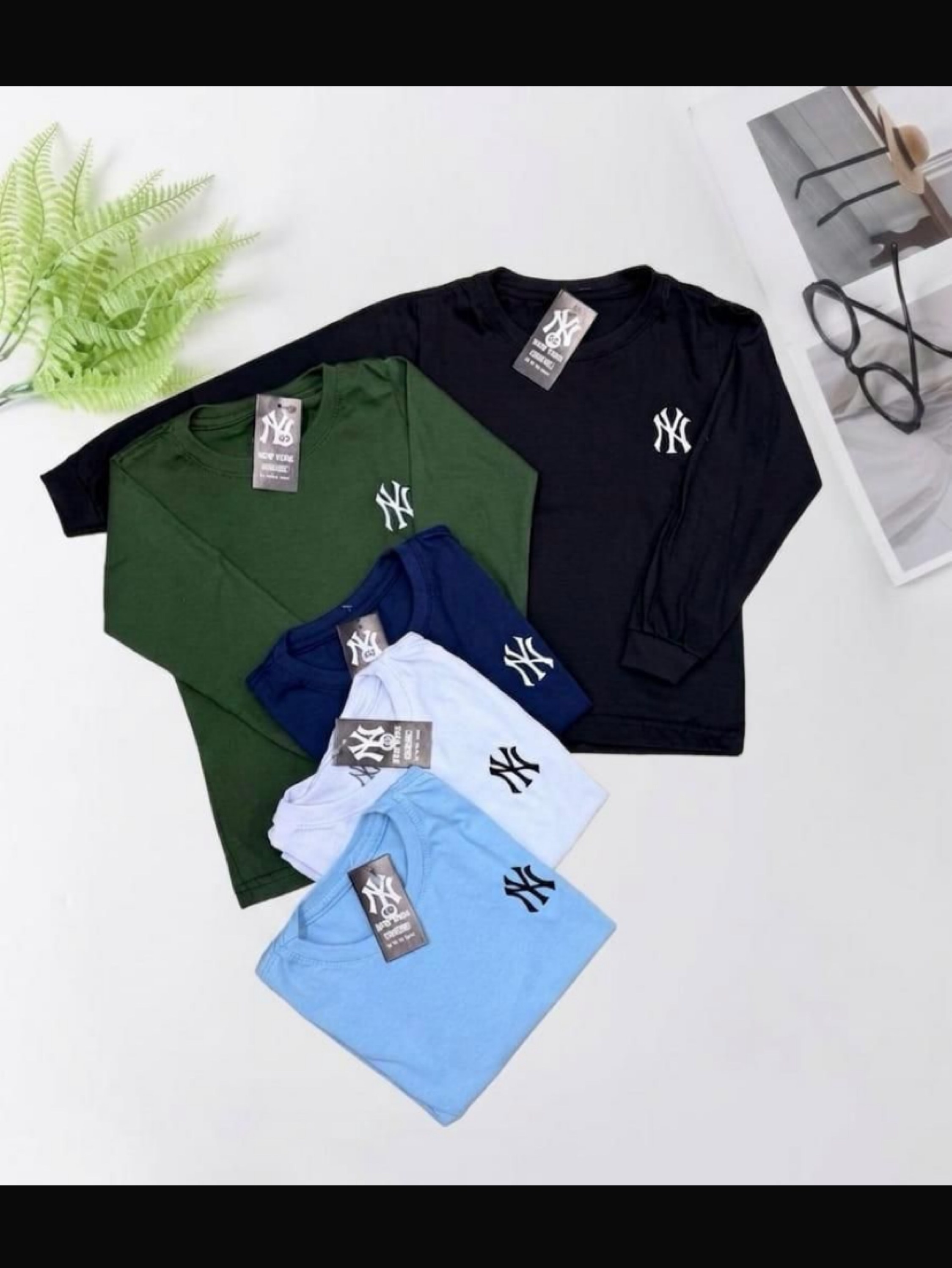 Camiseta manga longa New Era infantil /juvenil